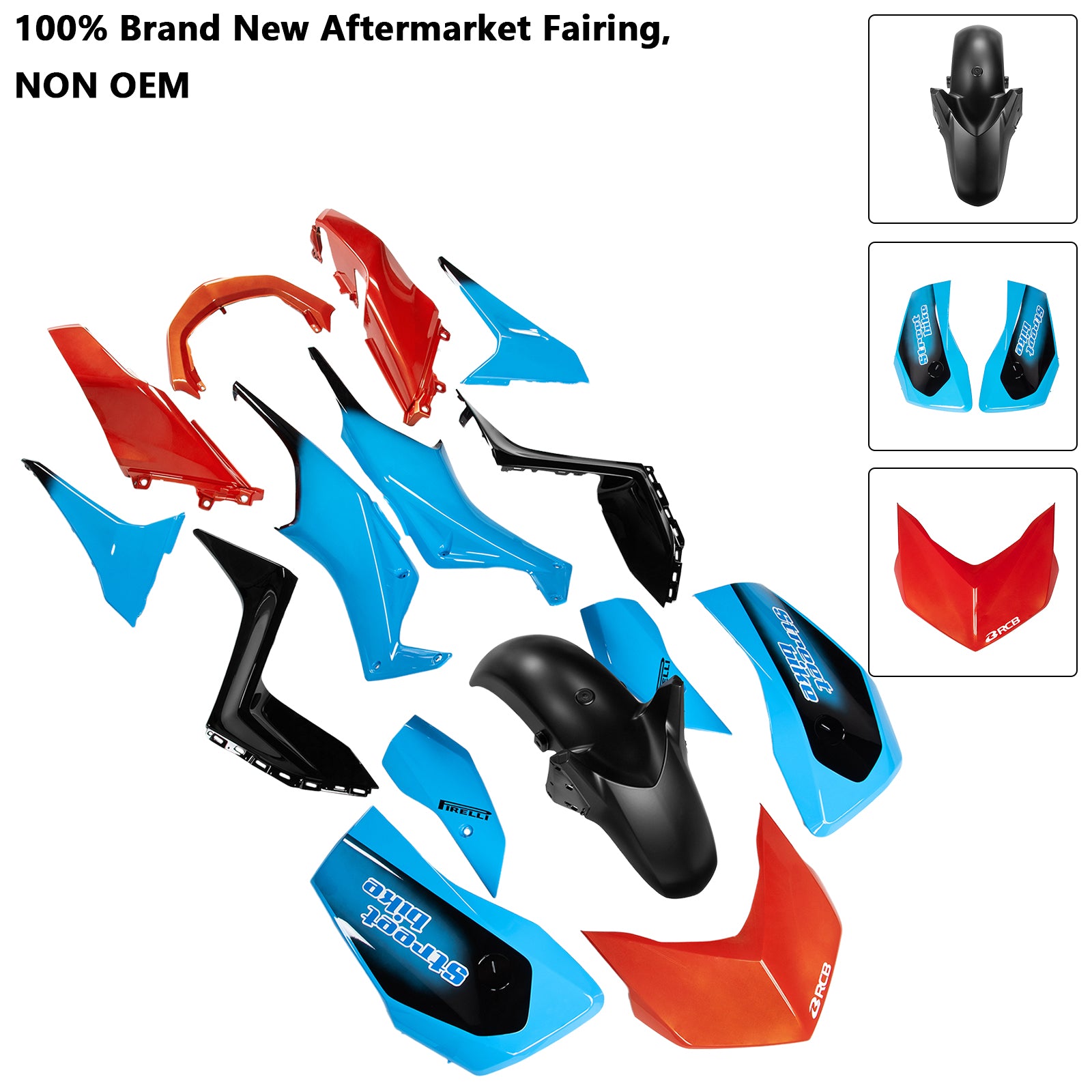 Amotopart 2023-2024 Yamaha x Max 300 Kit de carénage