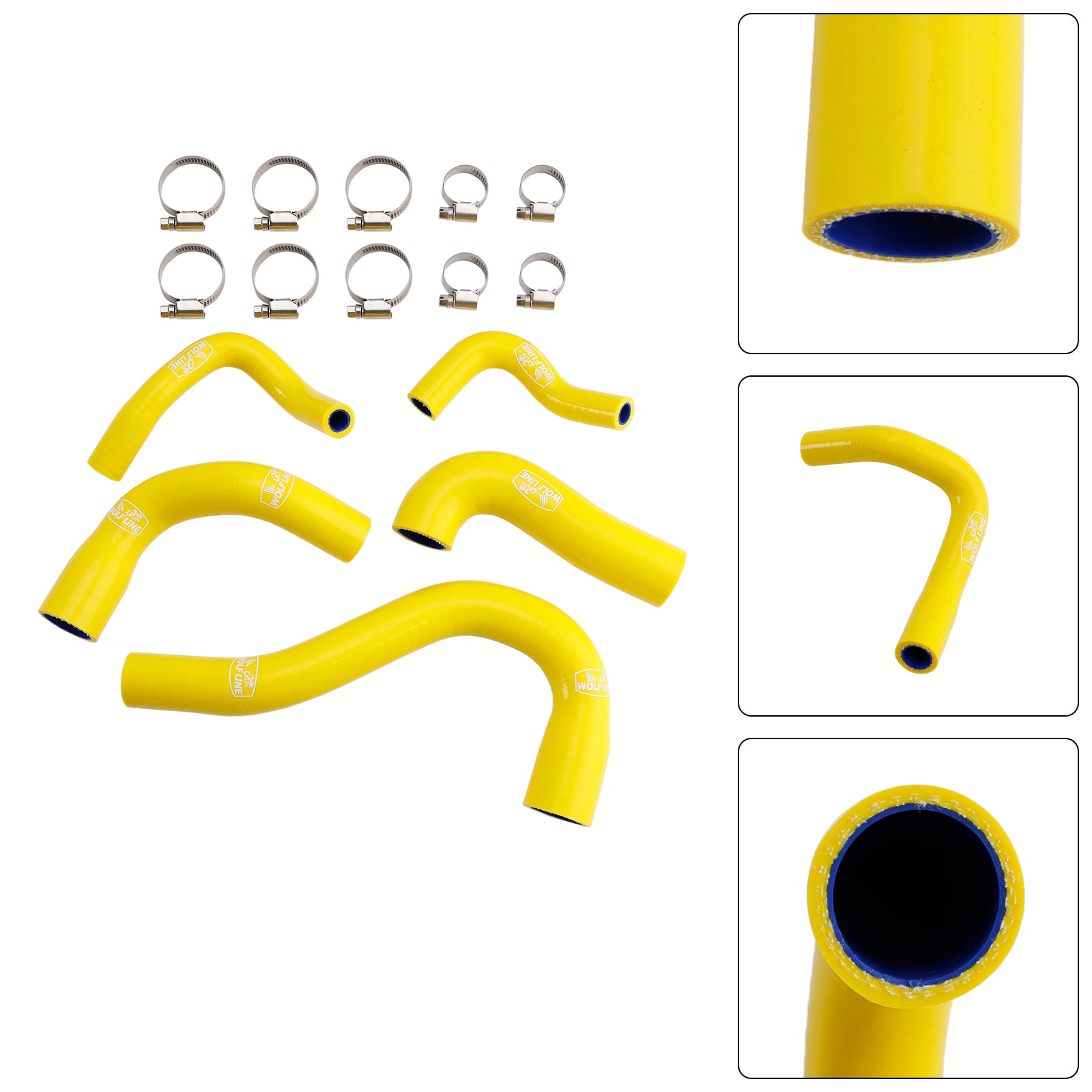 Alle jaren YAMAHA MT-09 XSR900 TRACER 9/GT SILICONEN RADIATOR KOELLANG SLAS