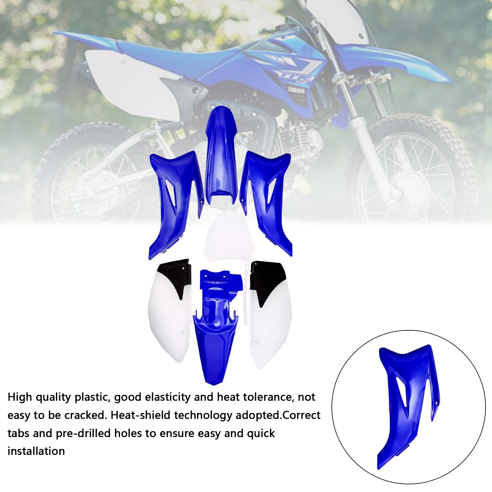 Yamaha TTR110 Dirt Bike Body Plastic Kit Fender Faming