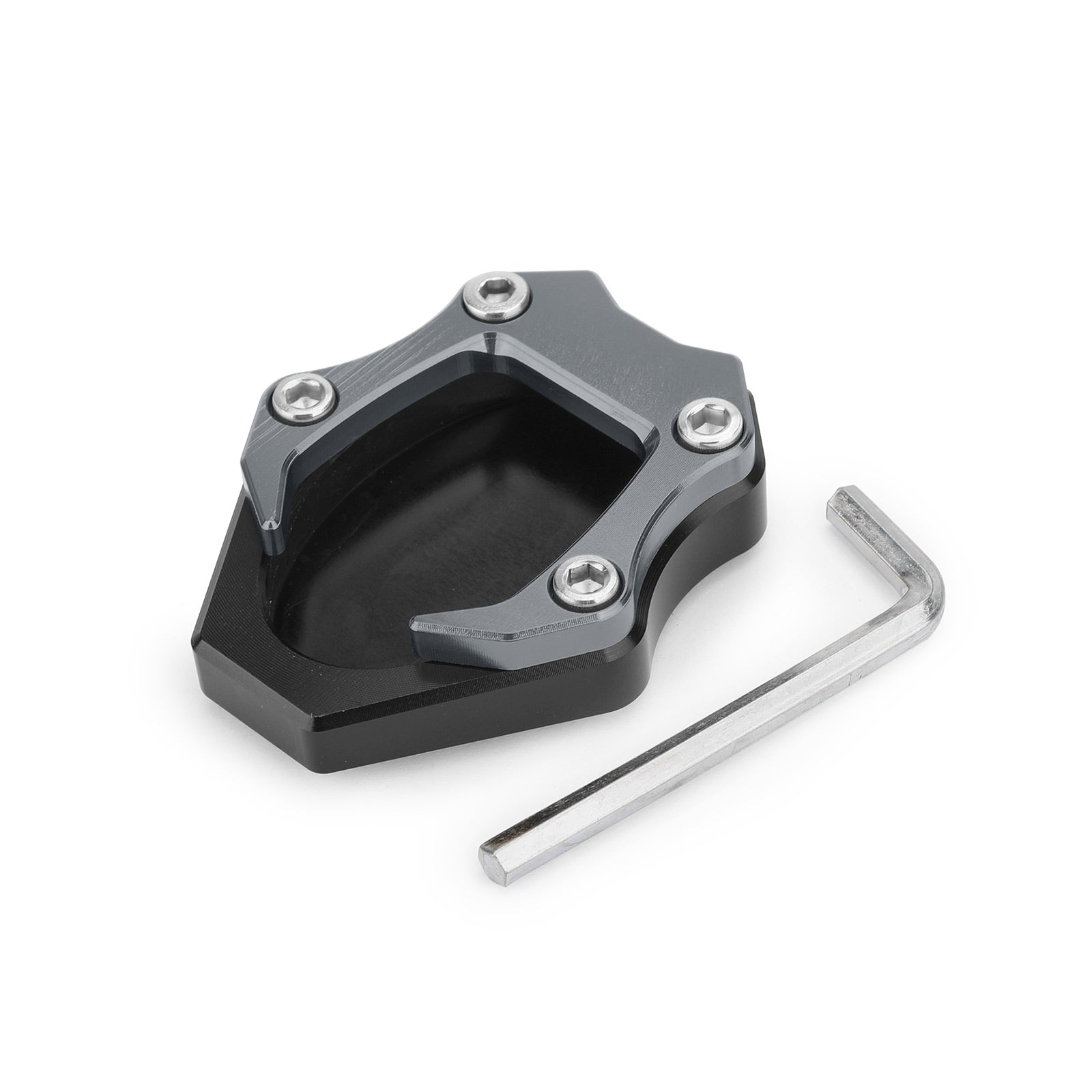 2018 Kawasaki 18 Ninja 400 250
Kickstand Side Stand Plate Extension Pad Titanium