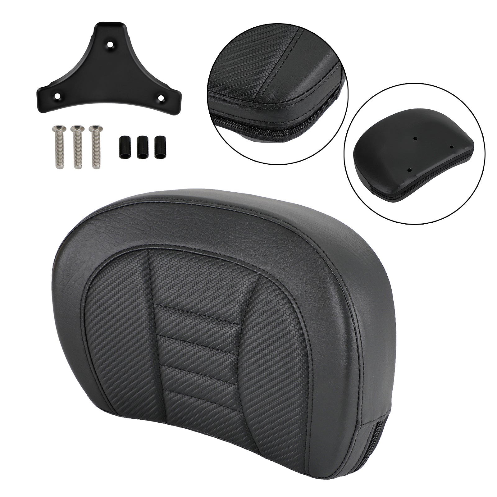 Driver Rider Sissy Bar Seat Backrest Pad for CVO Street Glide FLHXSE 2015-2021