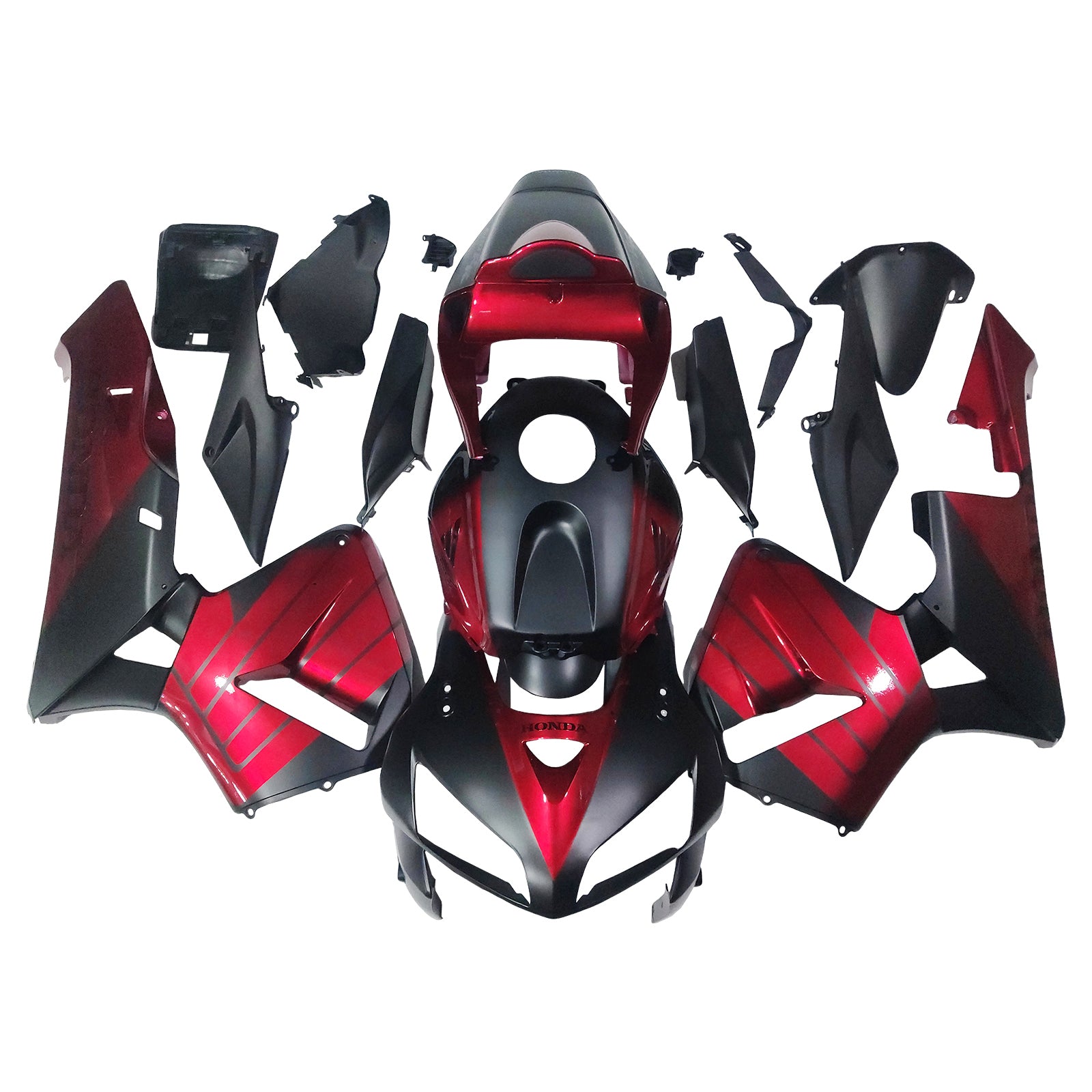 Amotopart 2005-2006 Honda CBR600RR Black Red Fairing Kit