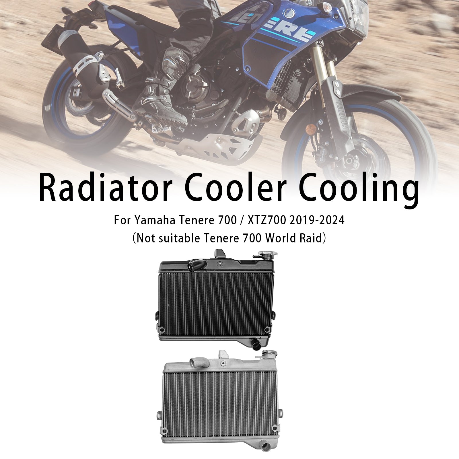 19-24 Yamaha Tenere 700 XTZ700 Radiador Radiador Cooler