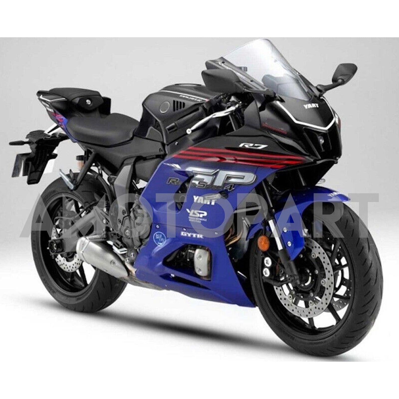 Amotopart 2021-2025 Yamaha YZF-R7 Blue&Black Style1 Fairing Kit