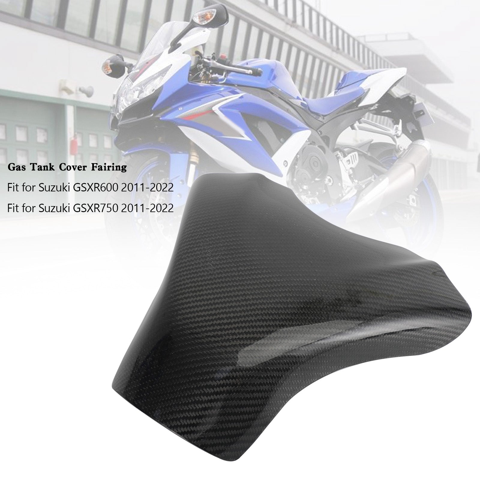 Gas Tank Cover Fairing Protector For Suzuki GSXR600 GSXR 750 2011-2022 Carbon