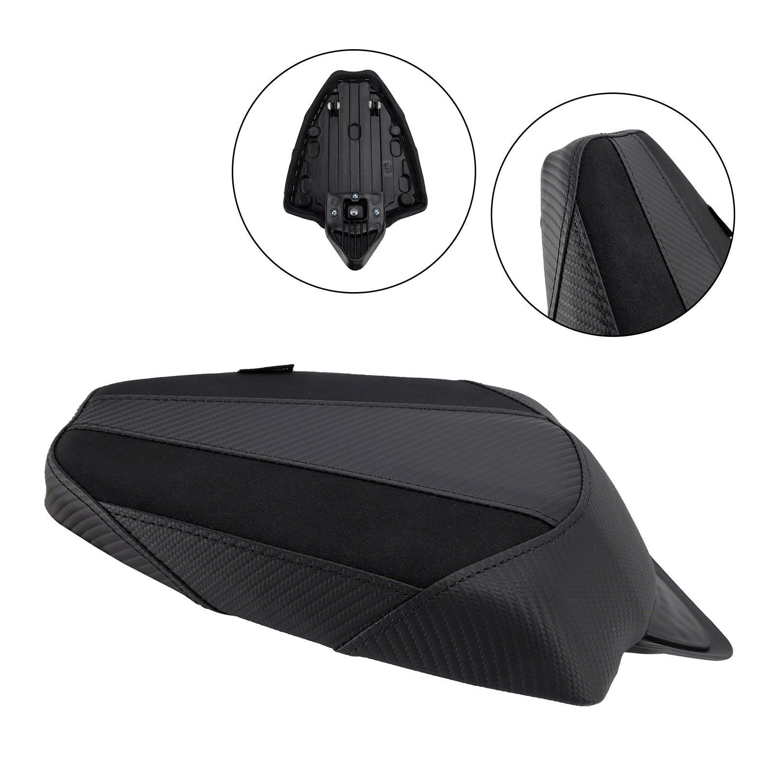 24-25 Black Aprilia RS457 RS 457 Rear Passenger Seat Cushion Pillion Flat