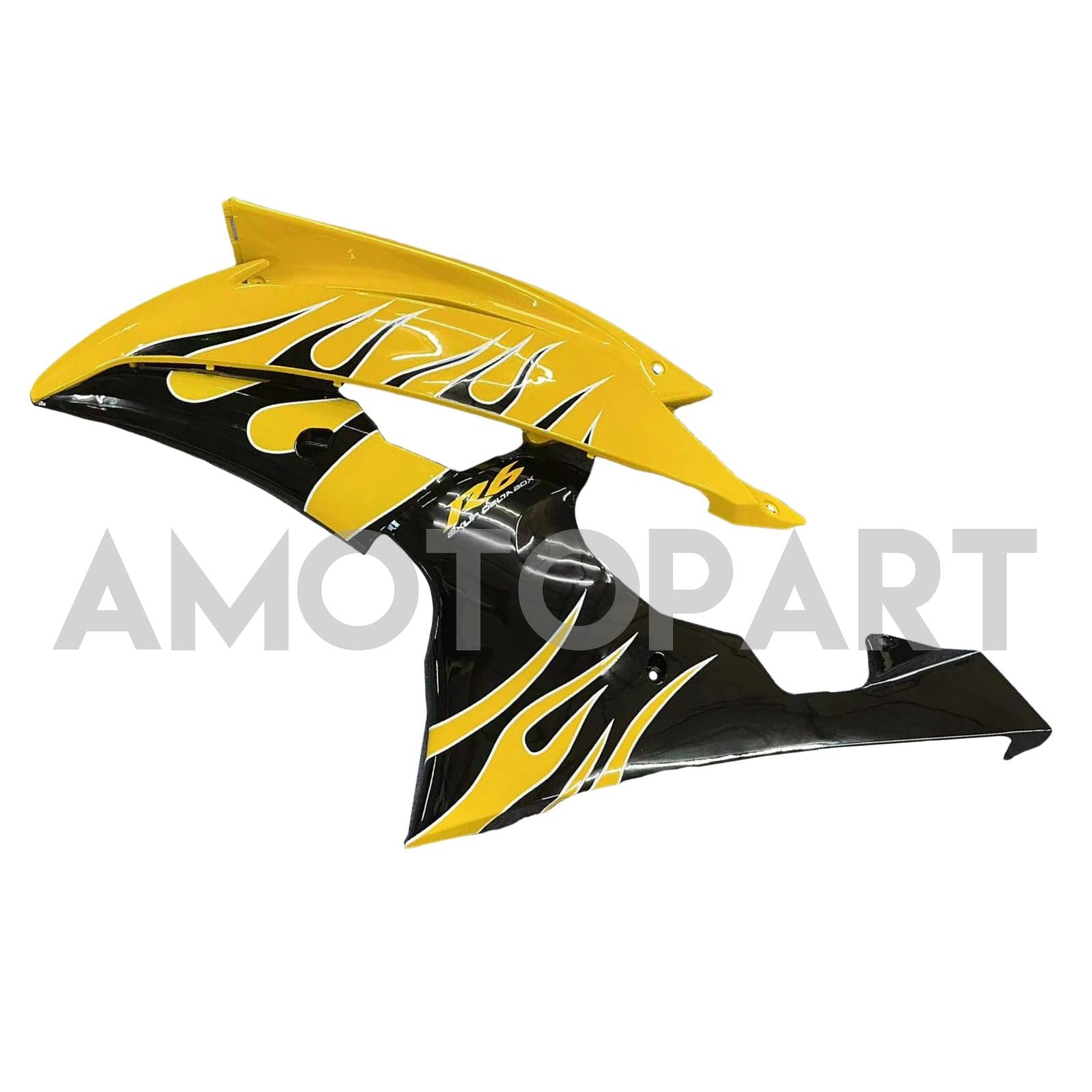 Amotopart 2008-2016 Yamaha YZF 600 R6 Yellow Black Fairing Kit