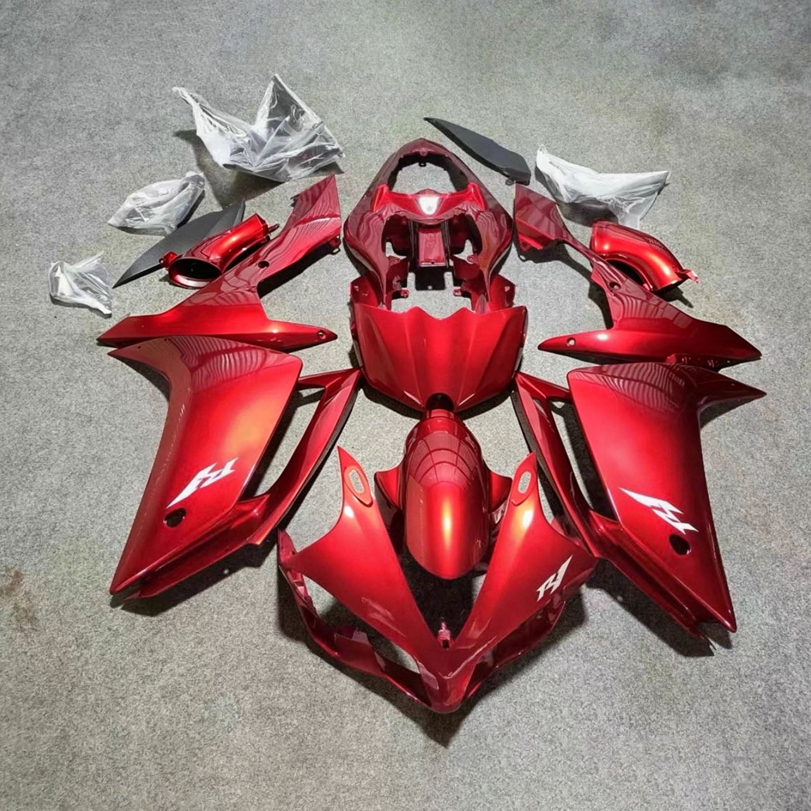Amotopart 2007-2008 Yamaha YZF 1000 R1 Red Fairing Kit