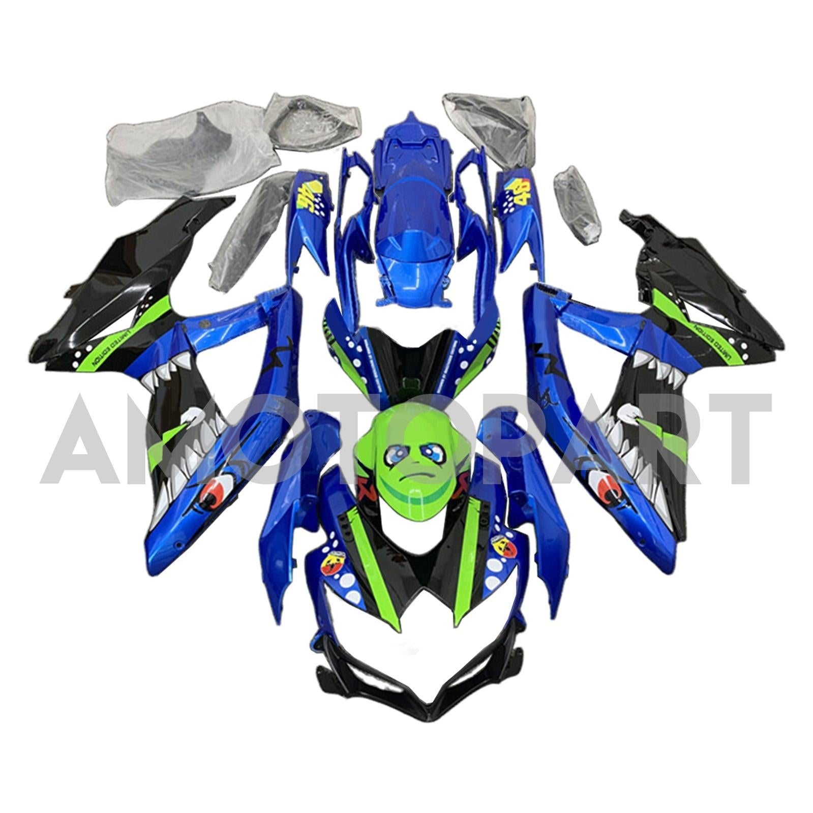Amotopart 2008-2010 Suzuki GSXR 600/750 Collection de kit de carénage