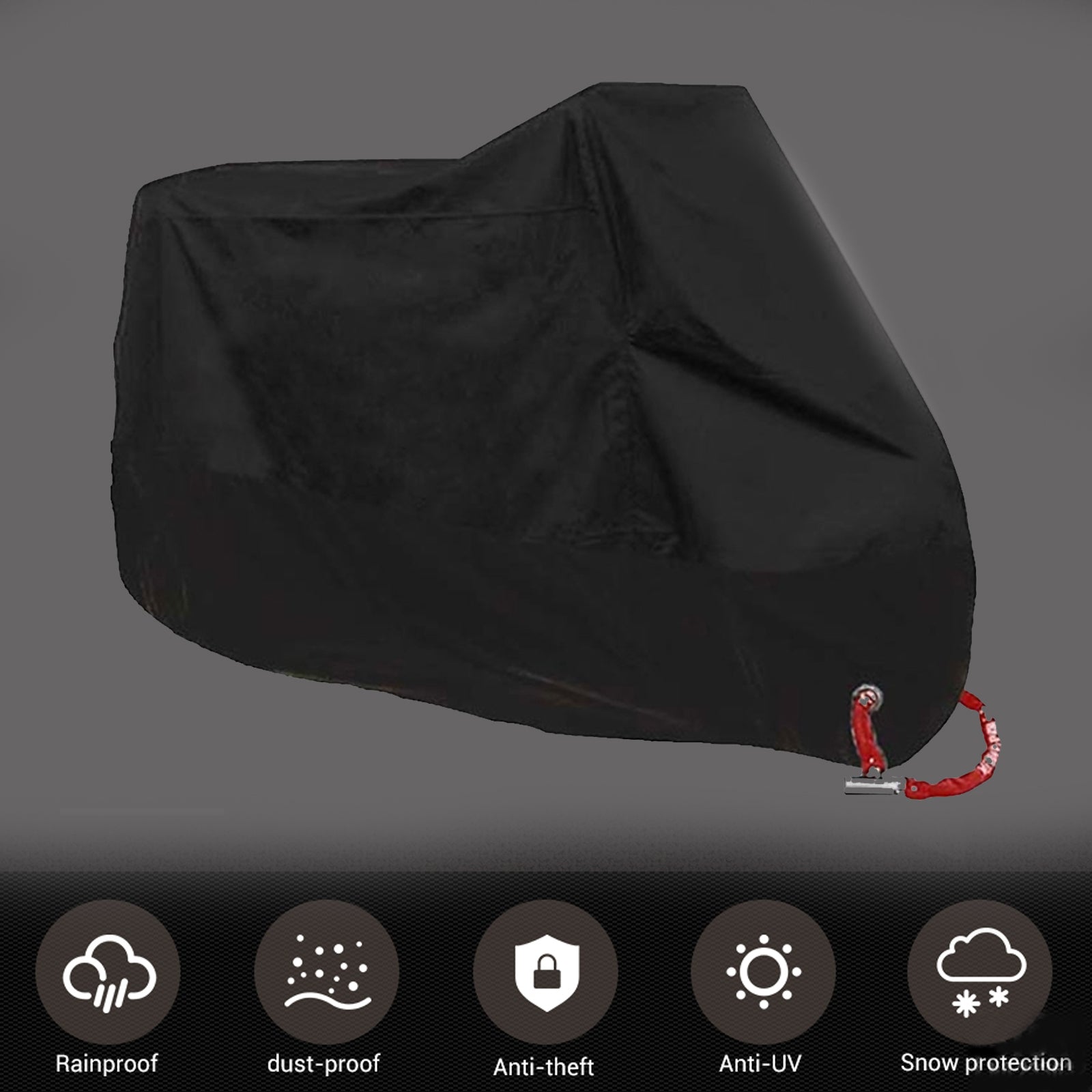 L/XXL/3XL Kryt motocyklů vodotěsný skútr venkovní dešť UV pro motorku