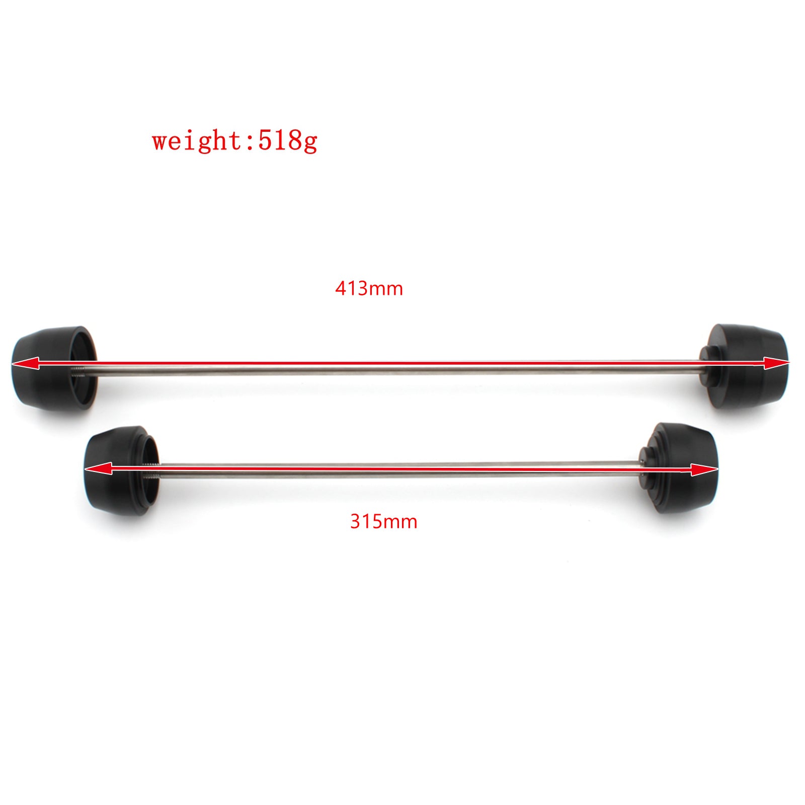 Bmw S1000R Xr 14-21 Rr 10-21 Vorder- und Hinterrad-Sturzschutzspulen