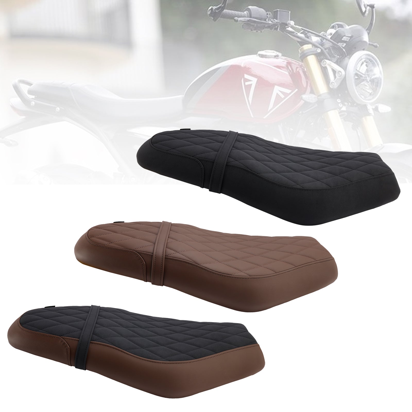 24+ Speed Scrambler 400 x Cushion Complete Cushion Rider Seat Black Black