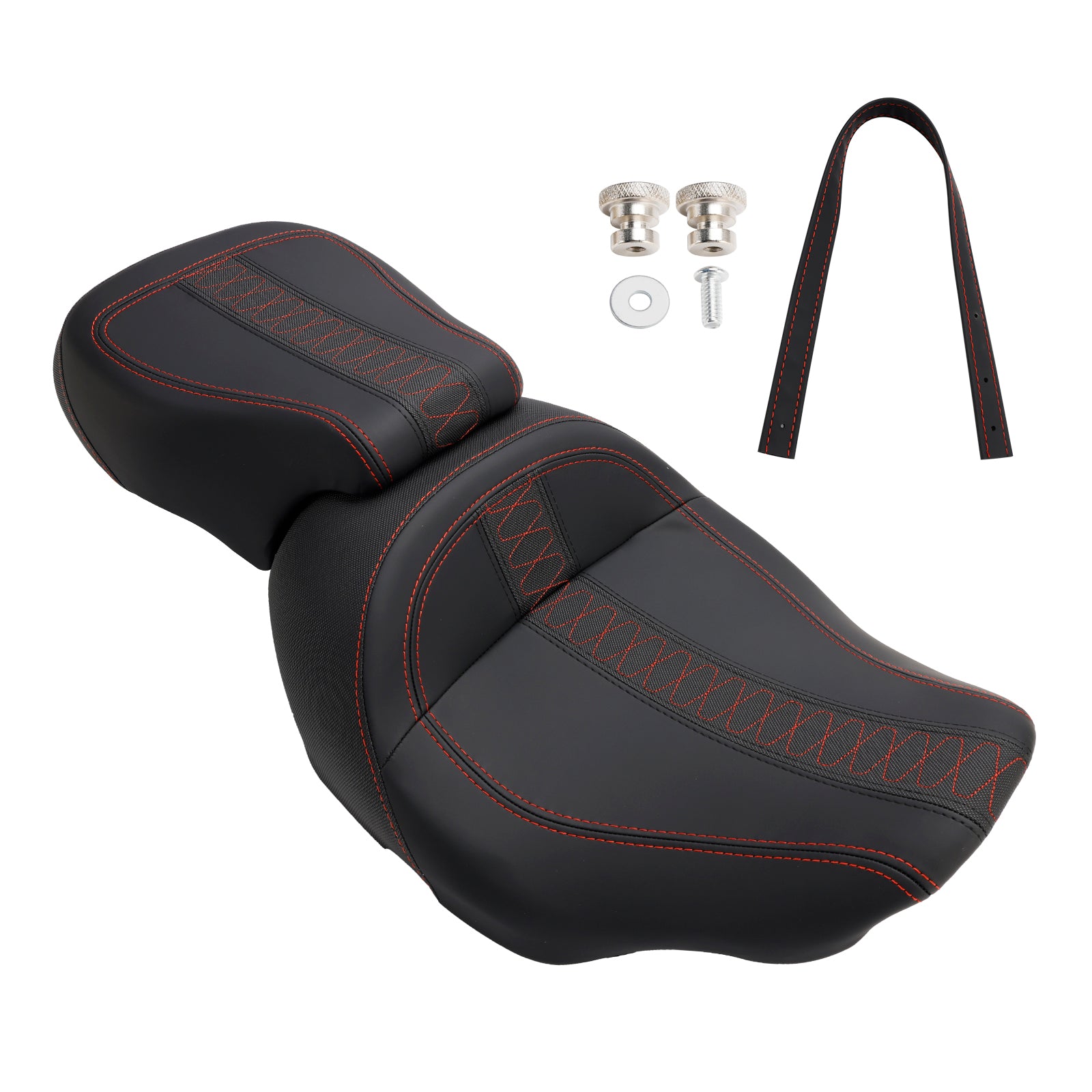 23-24 Touring Cvo Glide Complete Cushion Rider Passenger Seat Orange