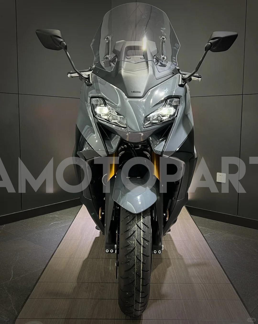 Amotopart 2022-2024 Yamaha Tmax560 Kit de carénage gris noir