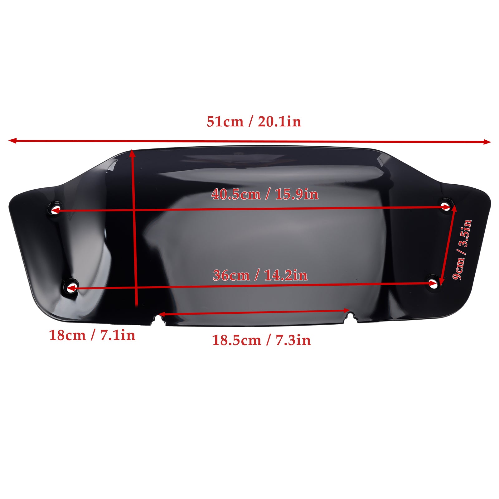 2023-2024 Touring Street Glide FLHX FLHXSE 7" Vindruta Vindruta