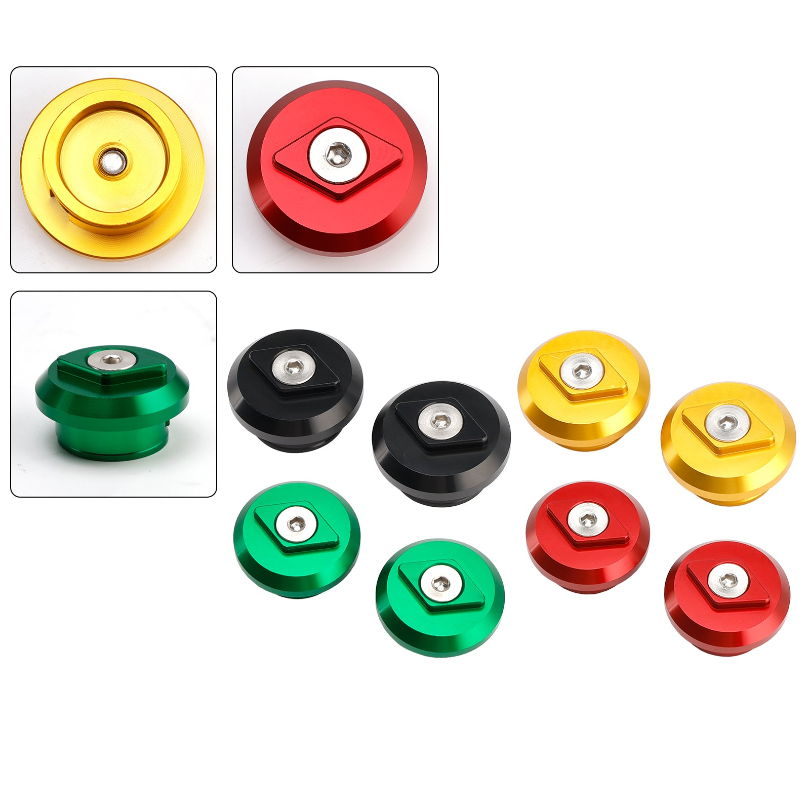 2024 Kawasaki Ninja 500 EX500G Z500 SE ABS +Aluminum Hole Frame Plug Caps