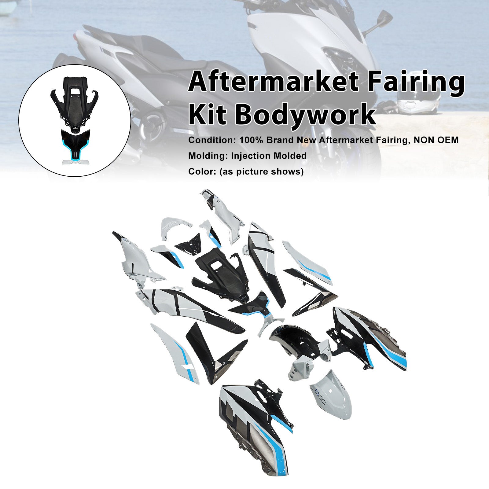 Amotopart 2025-2026 Yamaha TMAX560 Fairing Kit Collection