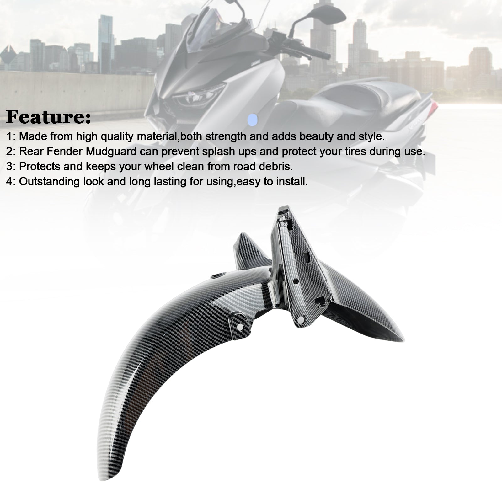 23-24 YAMAHA X-MAX 300 Front Fender Mudguard Fairing Cowl