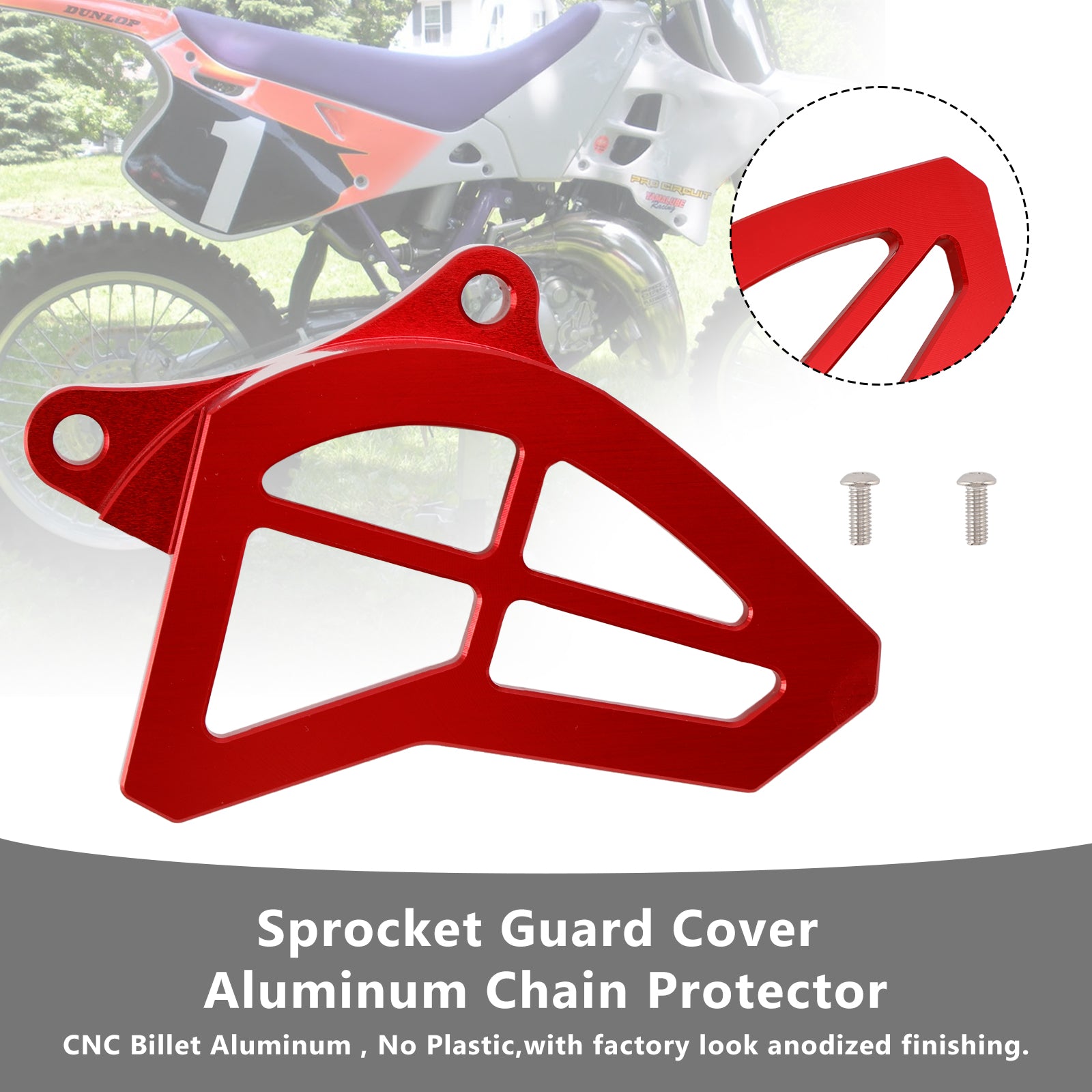 1993-2004 Yamaha YZ125 Sprocket Guard Cover Aluminum Chain Protector