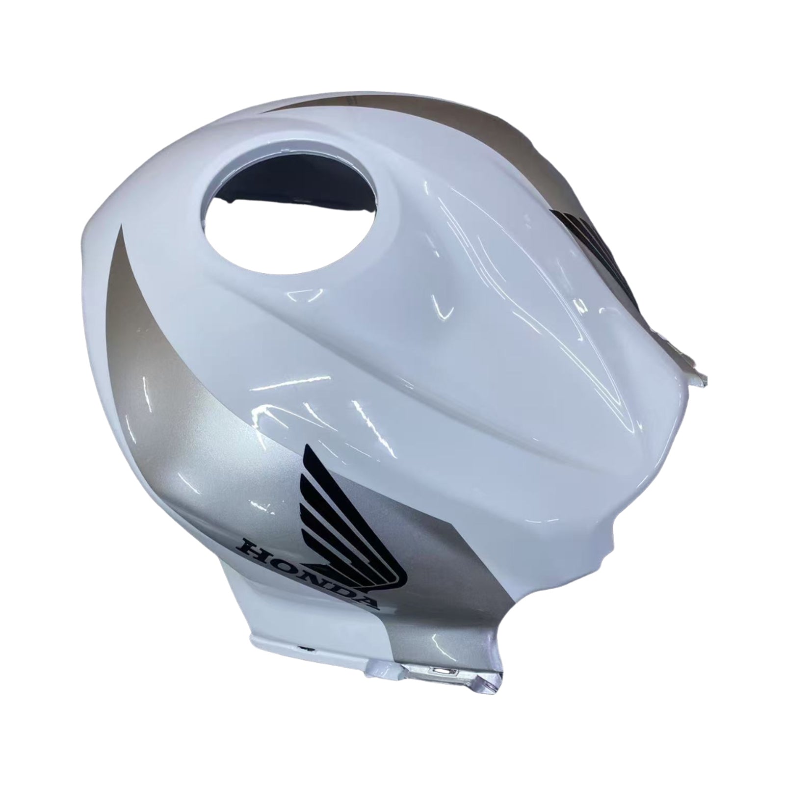 Amotopart 2007-2008 Honda CBR600RR White Silver Fairing Kit