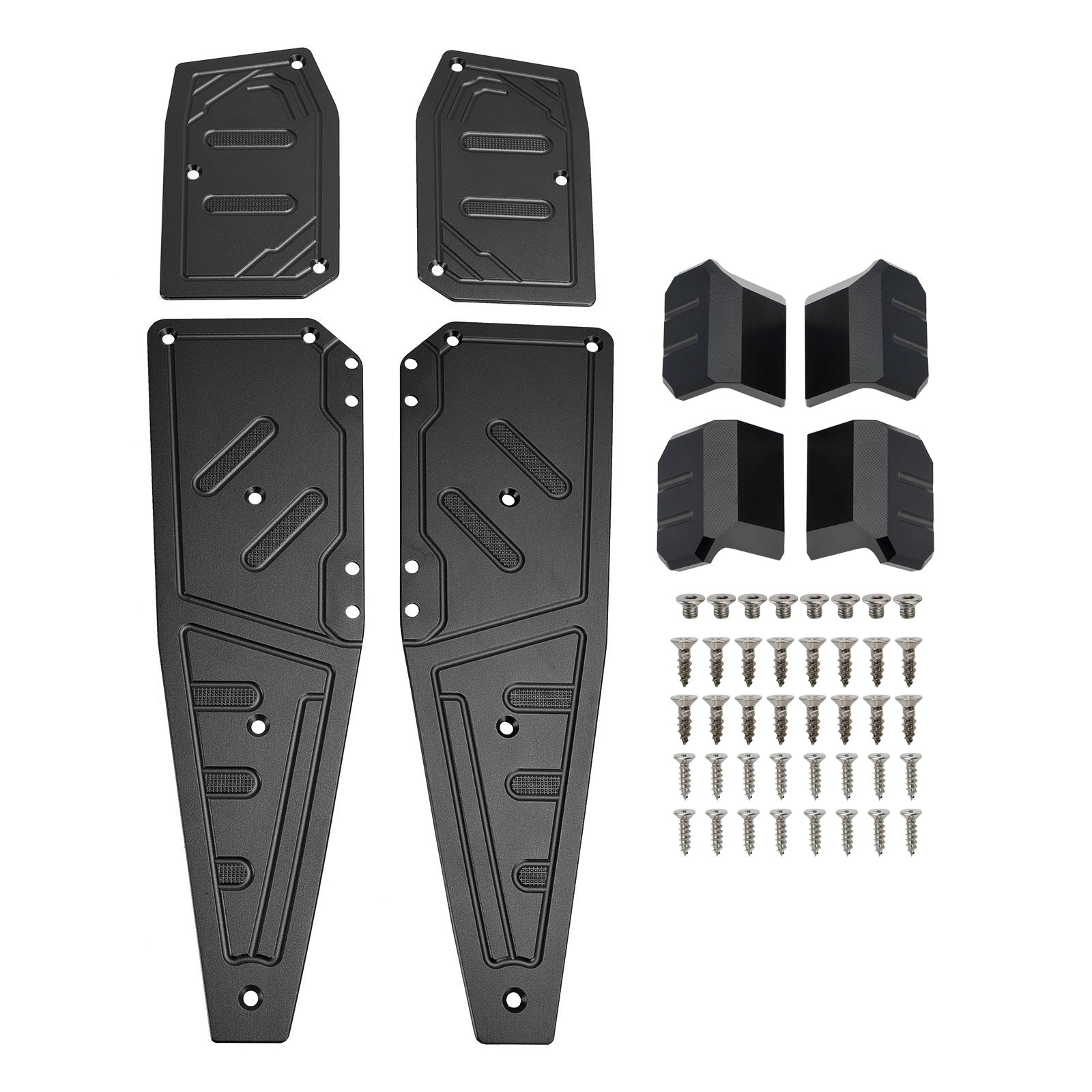 22-23 Aprilia SR GT200 SR GT125 Black Footboard Foot Rest Peg Pedal Plate