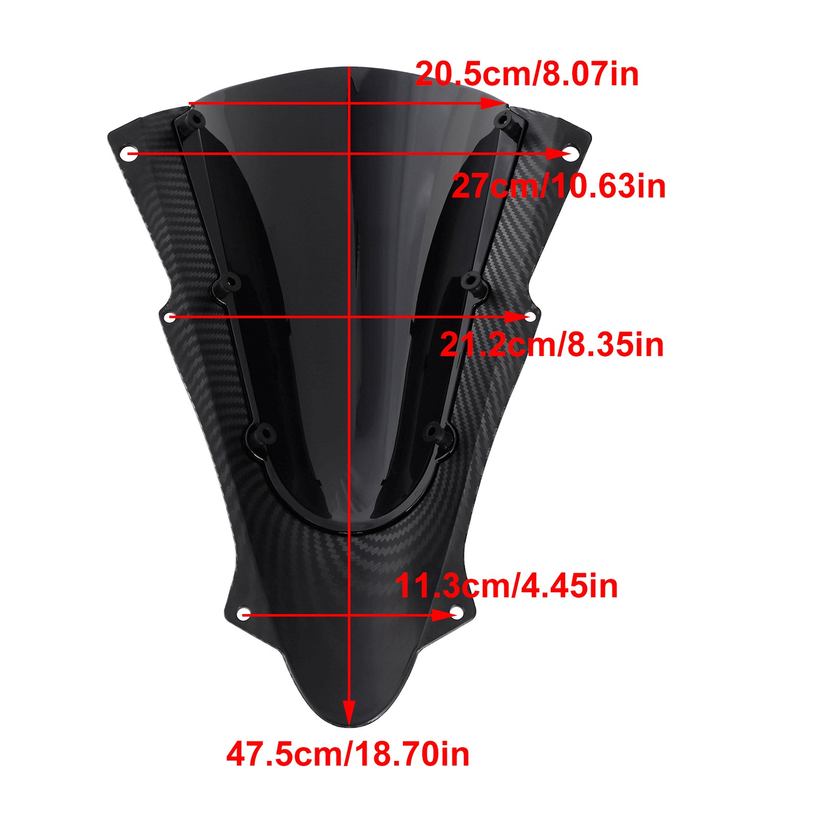 2023 Kawasaki ZX-4R ZX-4RR vindrutan vindruta