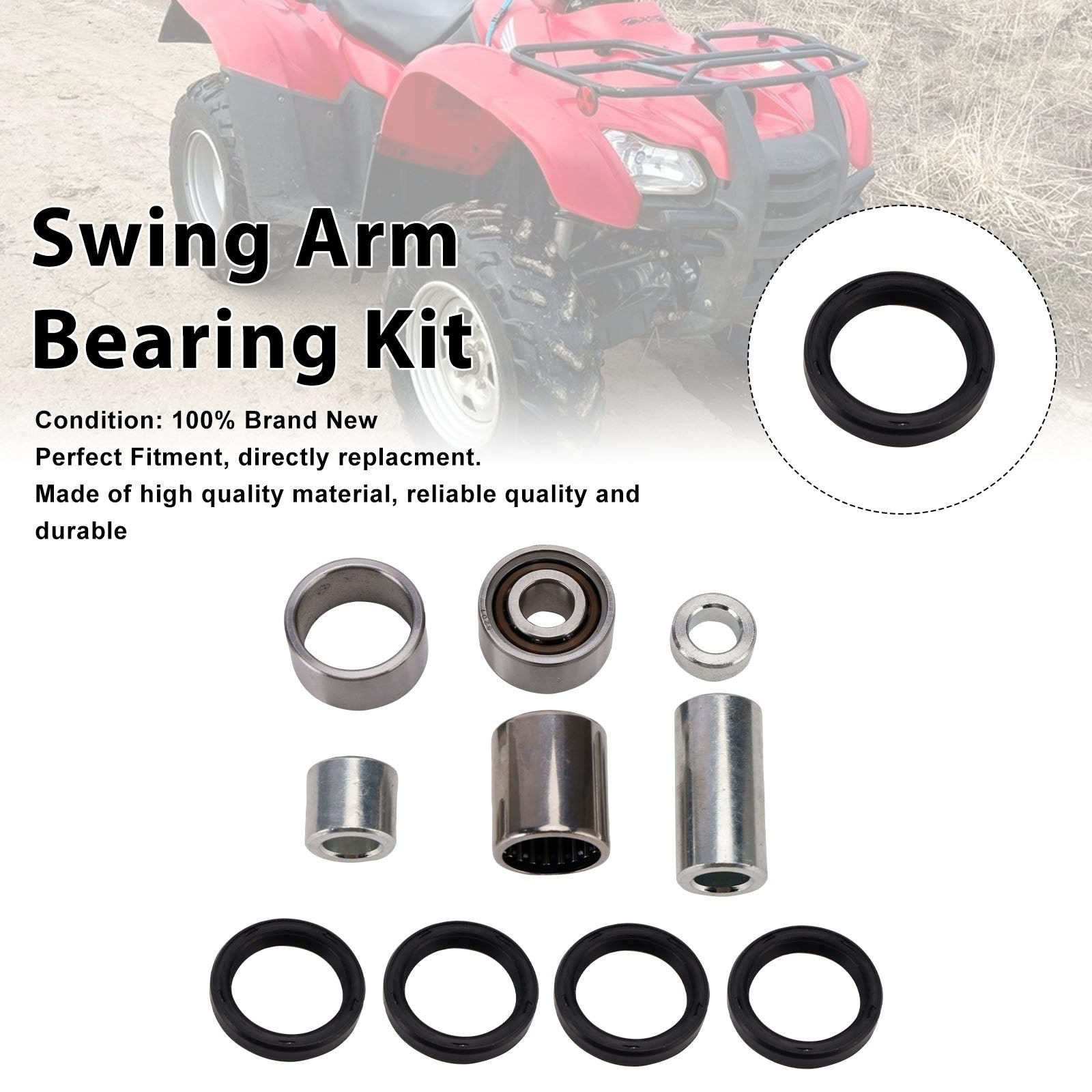 07-13 Honda TRX420 FE 07-13 TRX420 FM Kit cuscinetto braccio oscillante 28-1203