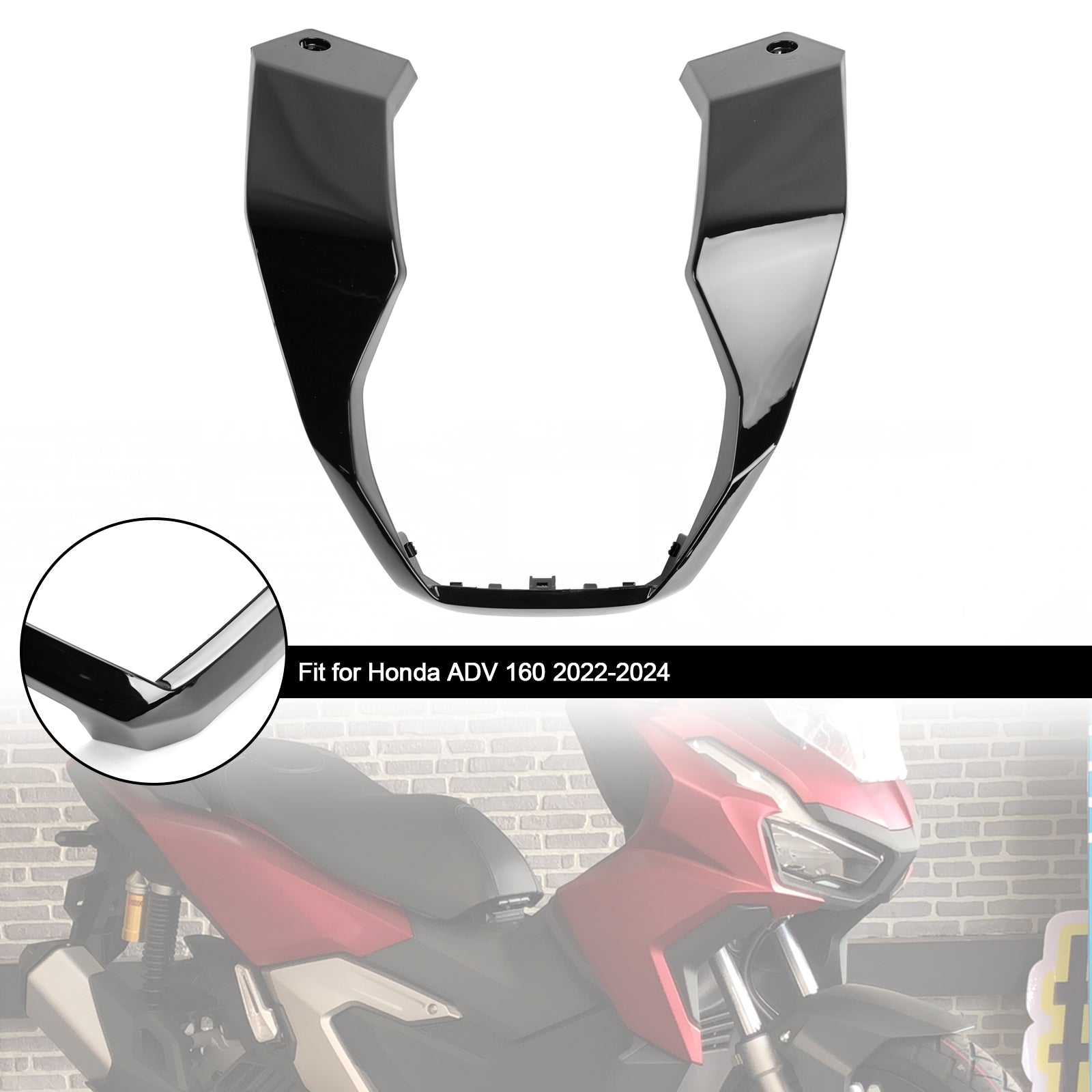 23-24 Honda Adv 160 Lenker Fahrer Mittelkasten Untere Abdeckung Verkleidung