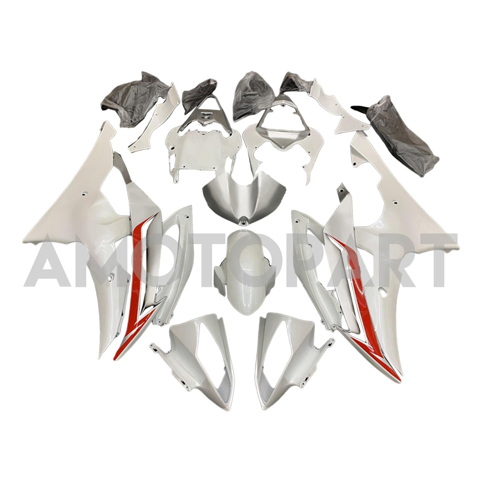 Amotopart 2008-2016 Yamaha YZF 600 R6 Zestaw Fairing Kolekcja One