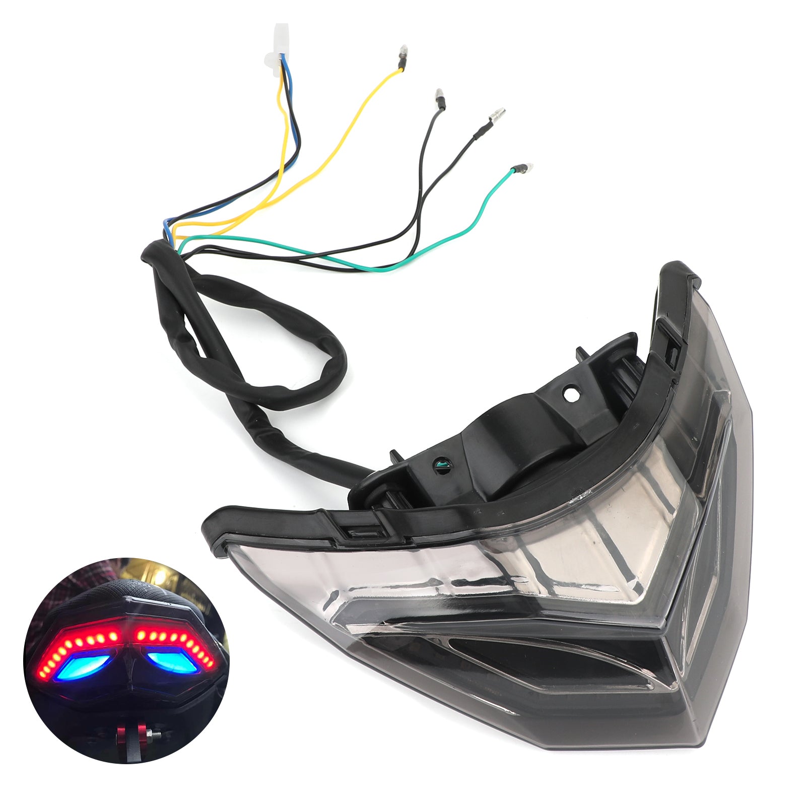 2013-2017 KAWASAKI NINJA 250 300 ACHTER Rem Turn Signals achterlicht blauw