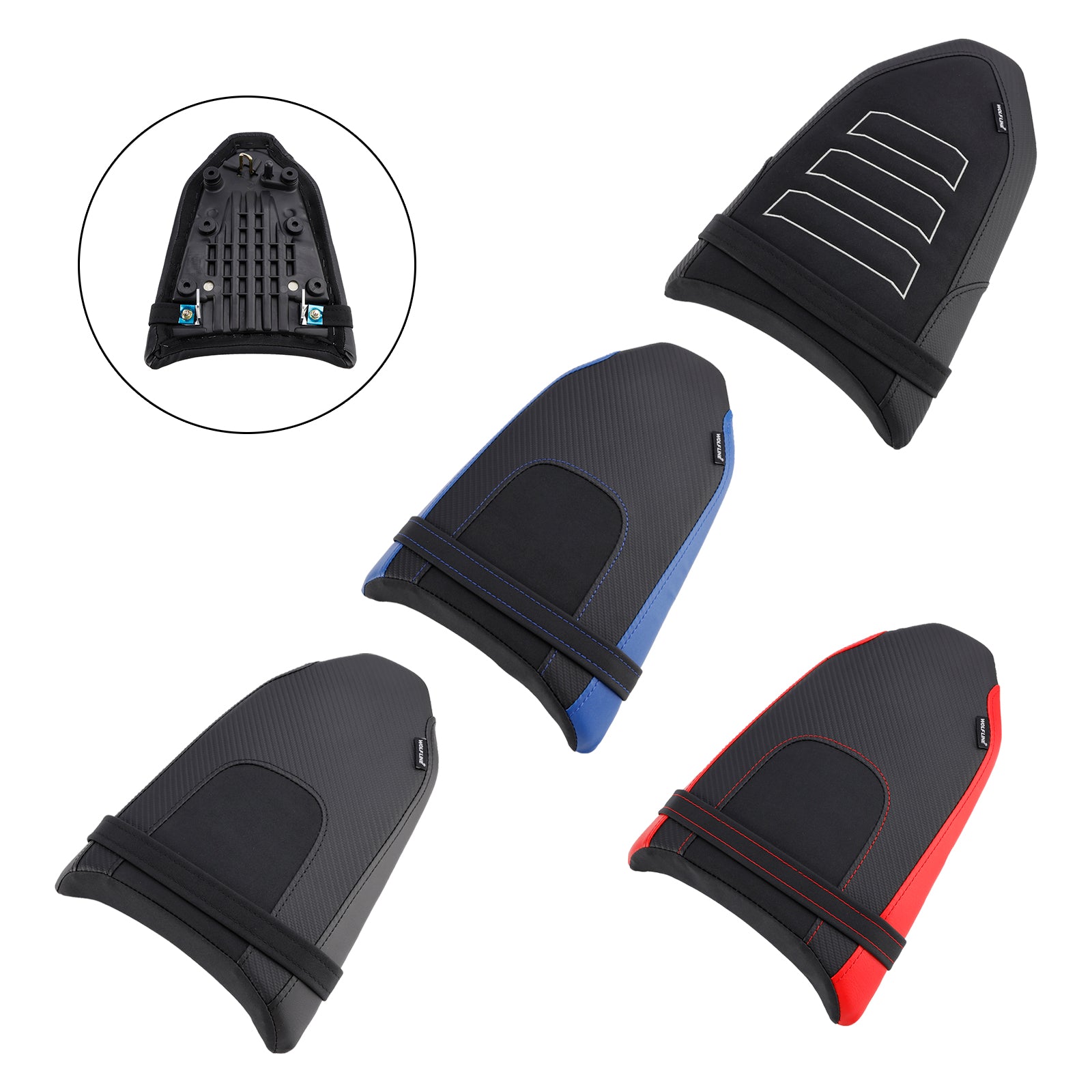 2019-2024 Yamaha Tenere 700 bageste sæde passagerpude flad pu blå sort