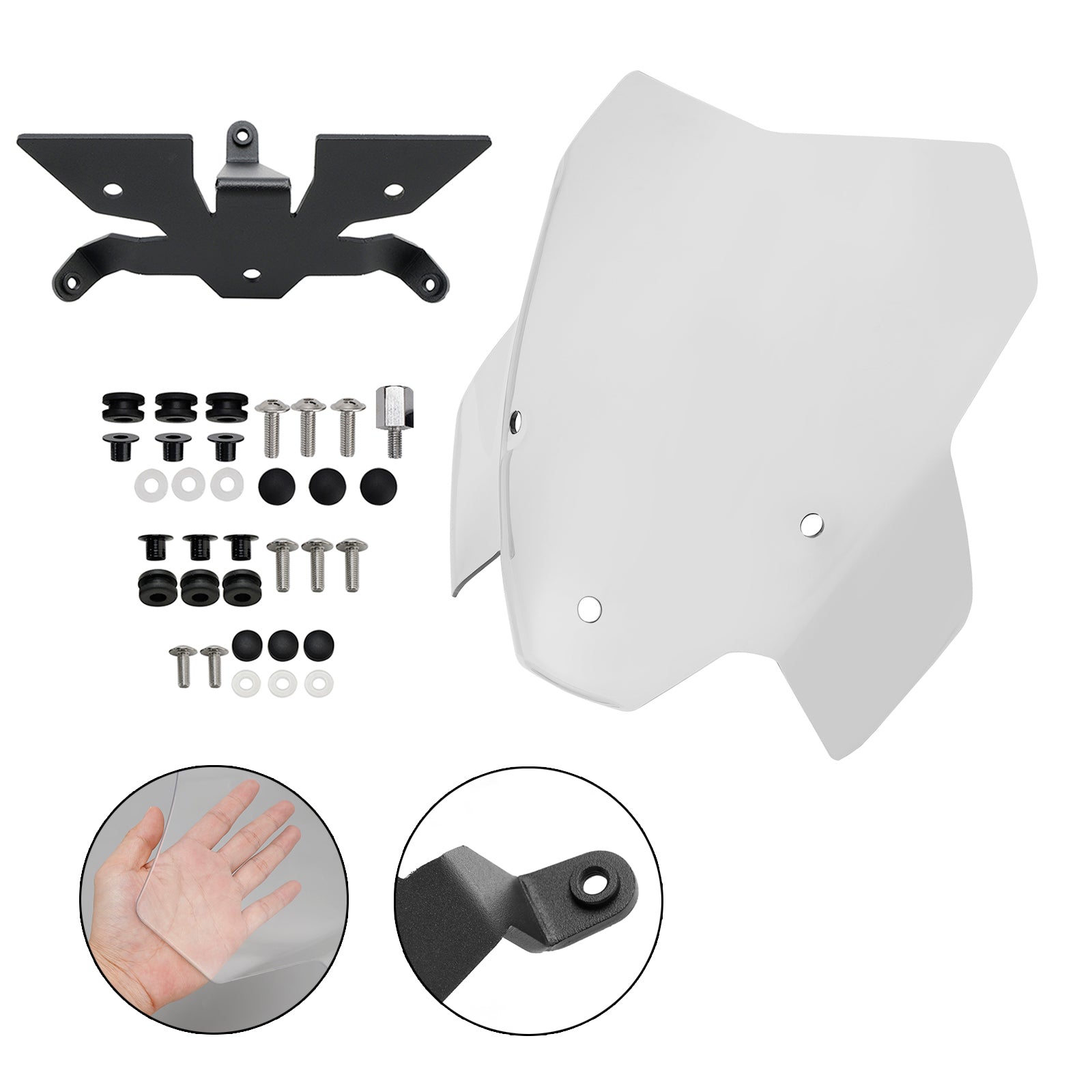 21-22 BMW S1000R Scheinwerfer-Windschutzscheibenabdeckung Windschutzscheiben-Windschutzscheibe