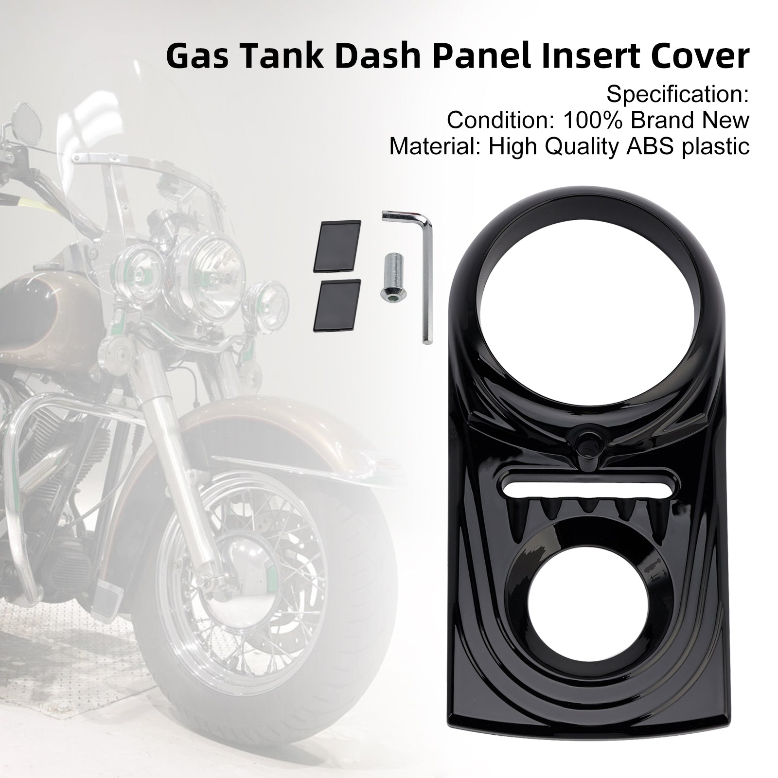 Softail FLSTC FXST Street Glide Gas Tank Dash Panel Insert Cover