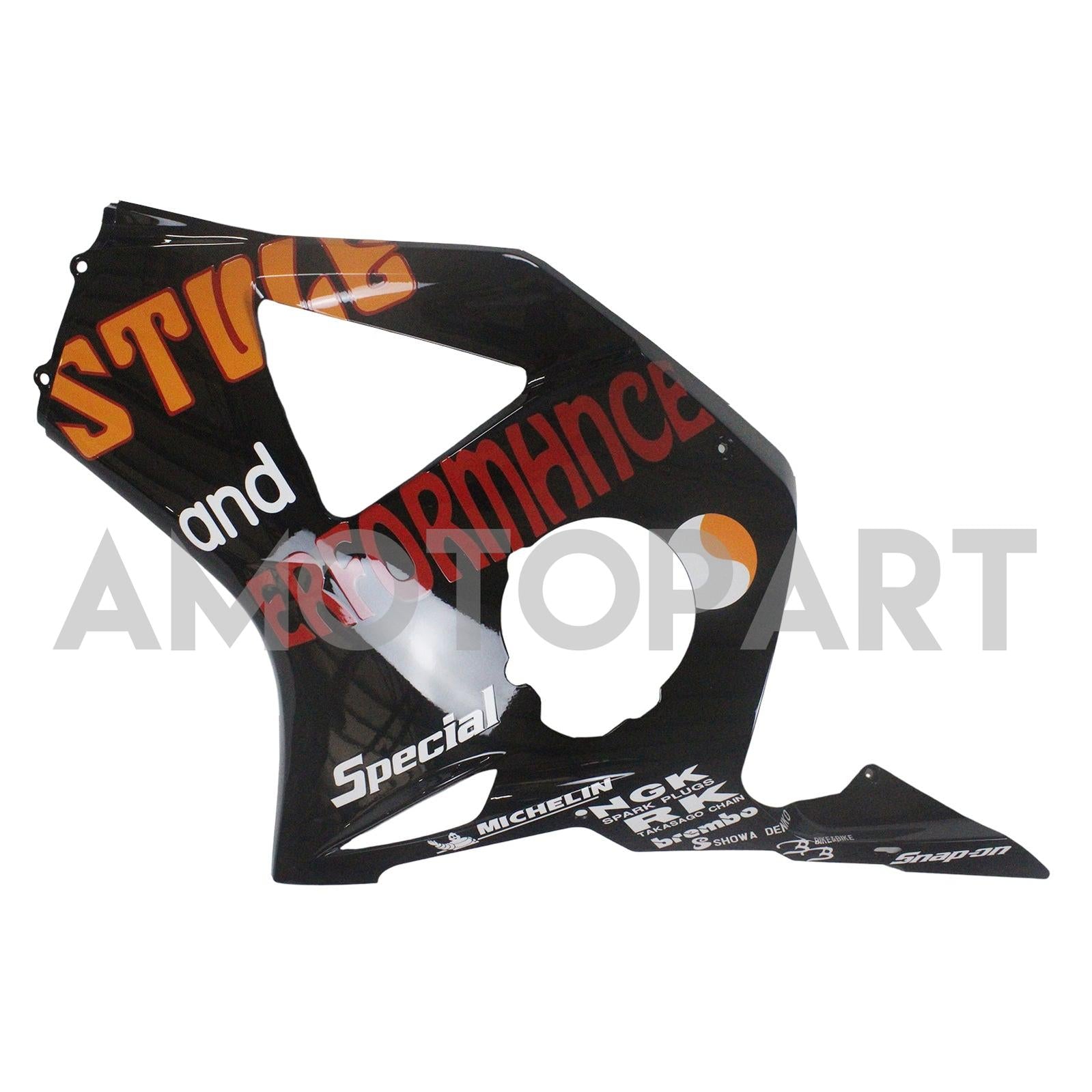 Amotopart 2002-2003 Honda CBR954 Black Yellow Fairing Kit