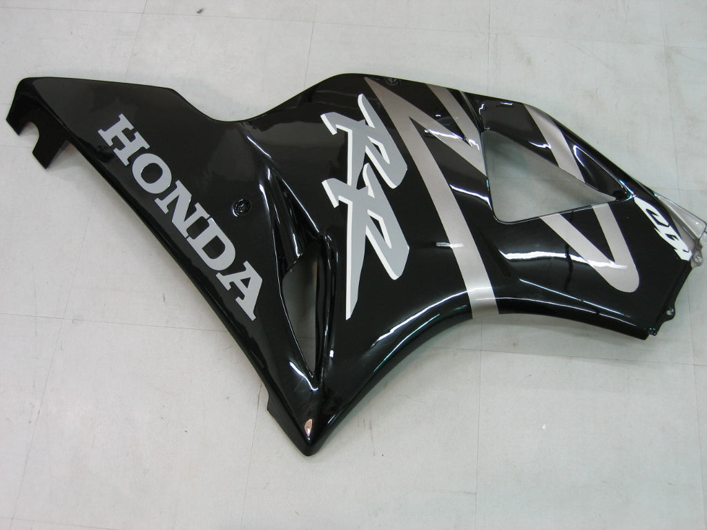 Amotopart 2002-2003 Honda CBR954 Kit de carénage noir en argent