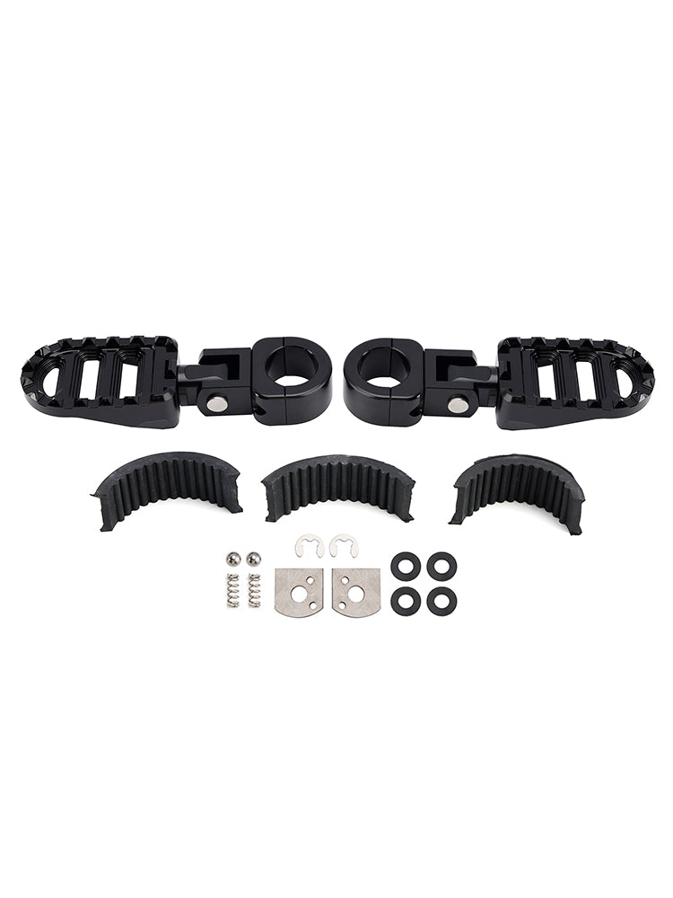 Pegs de pé da frente universais adequados para motocicleta com barras de 1,25 polegadas