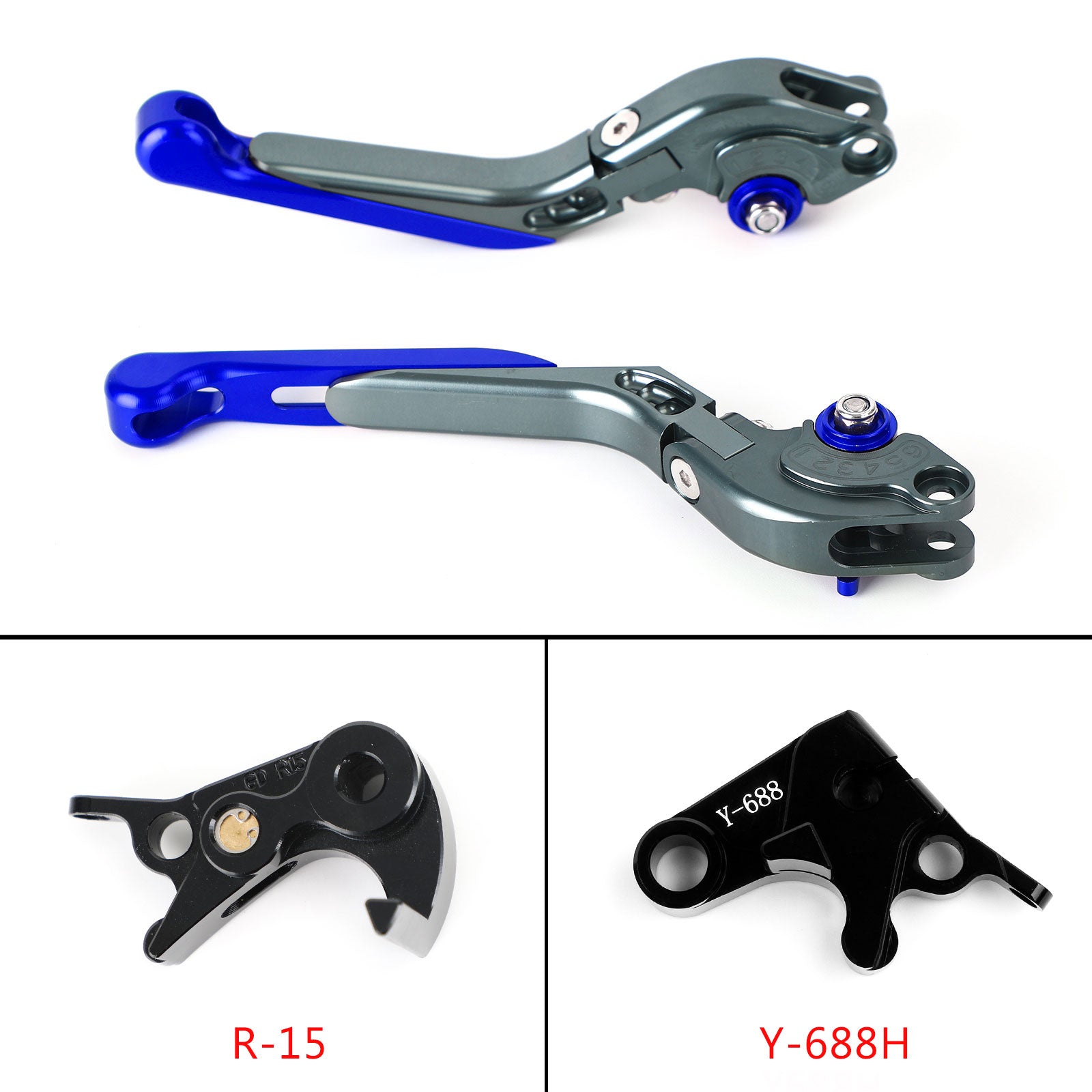 Verstelbare koppelingsremhendel voor Yamaha MT-09 Tracer 900/GT 21-22 YZF R6 17-20 Generic