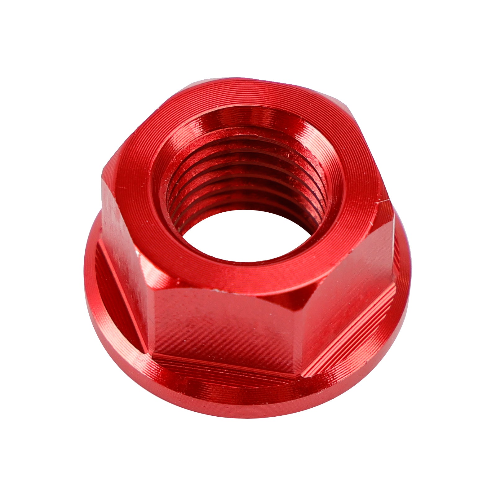 6 Pack Motorcycle Bike Aluminum Rear Sprocket Flange Nuts M10X1.25 Red