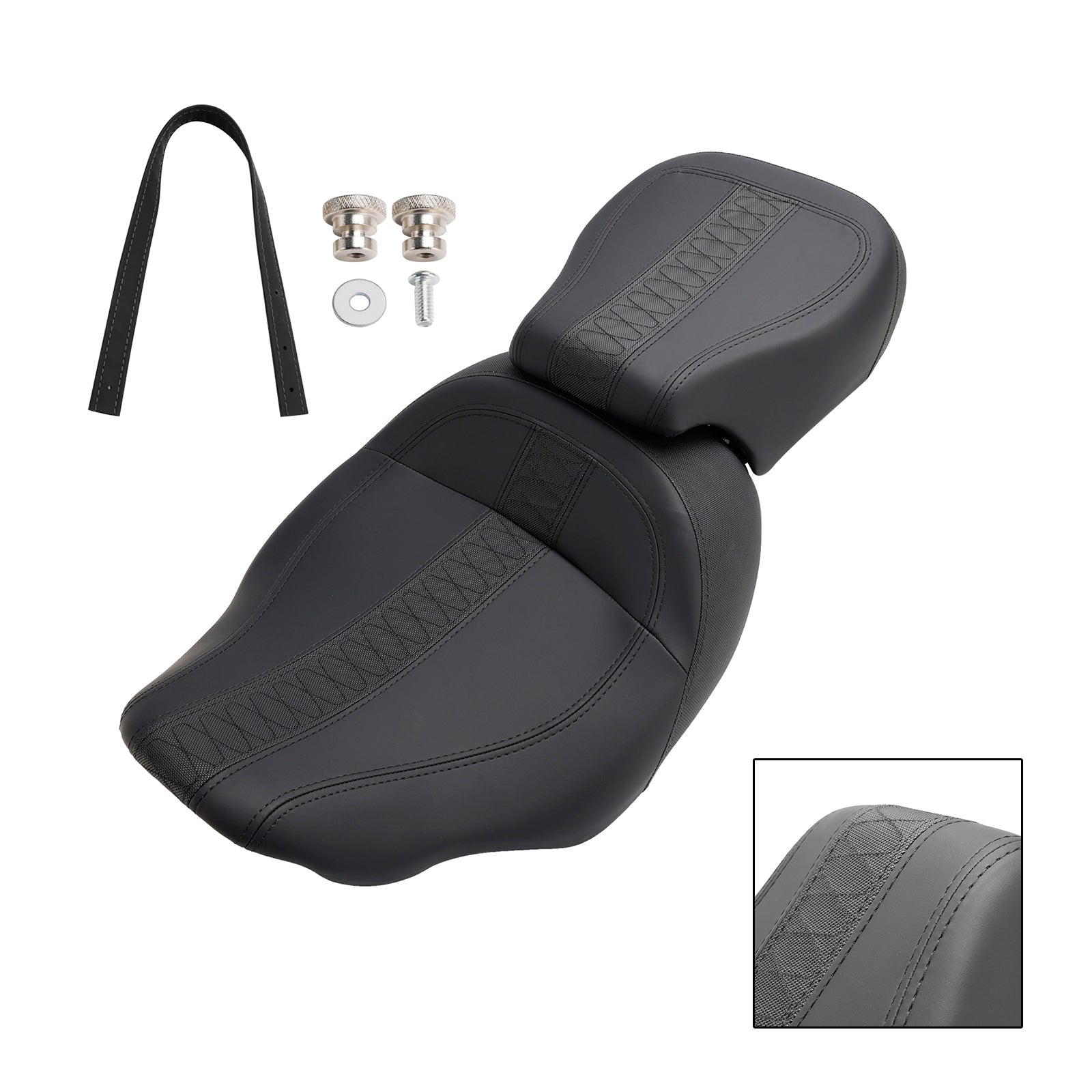 23-24 Touring Cvo Glide Complete Cushion Rider Passenger Seat Orange