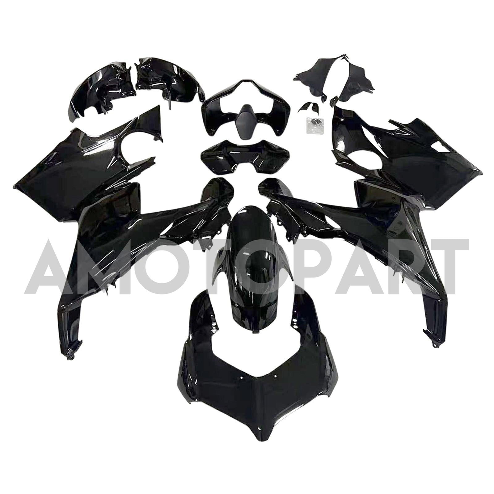 Amotopart Ducati 2018-2019 Panigale V4 V4S Black Fairing Kit