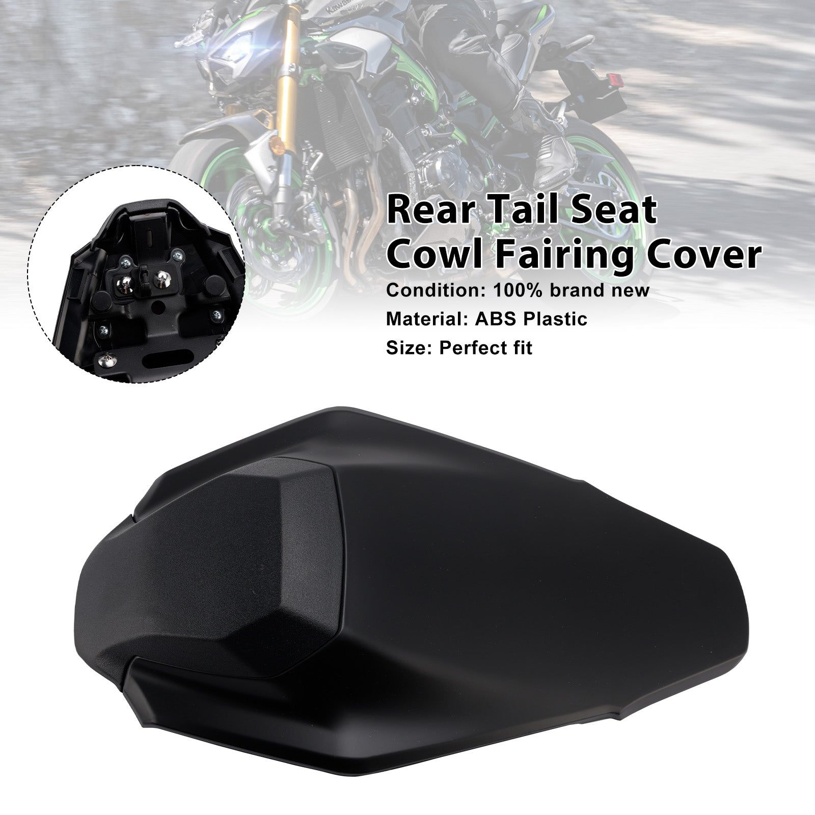 Kawasaki Z900 Z900SE 2025-2026 Couvercle de carénage de capot de siège arrière
