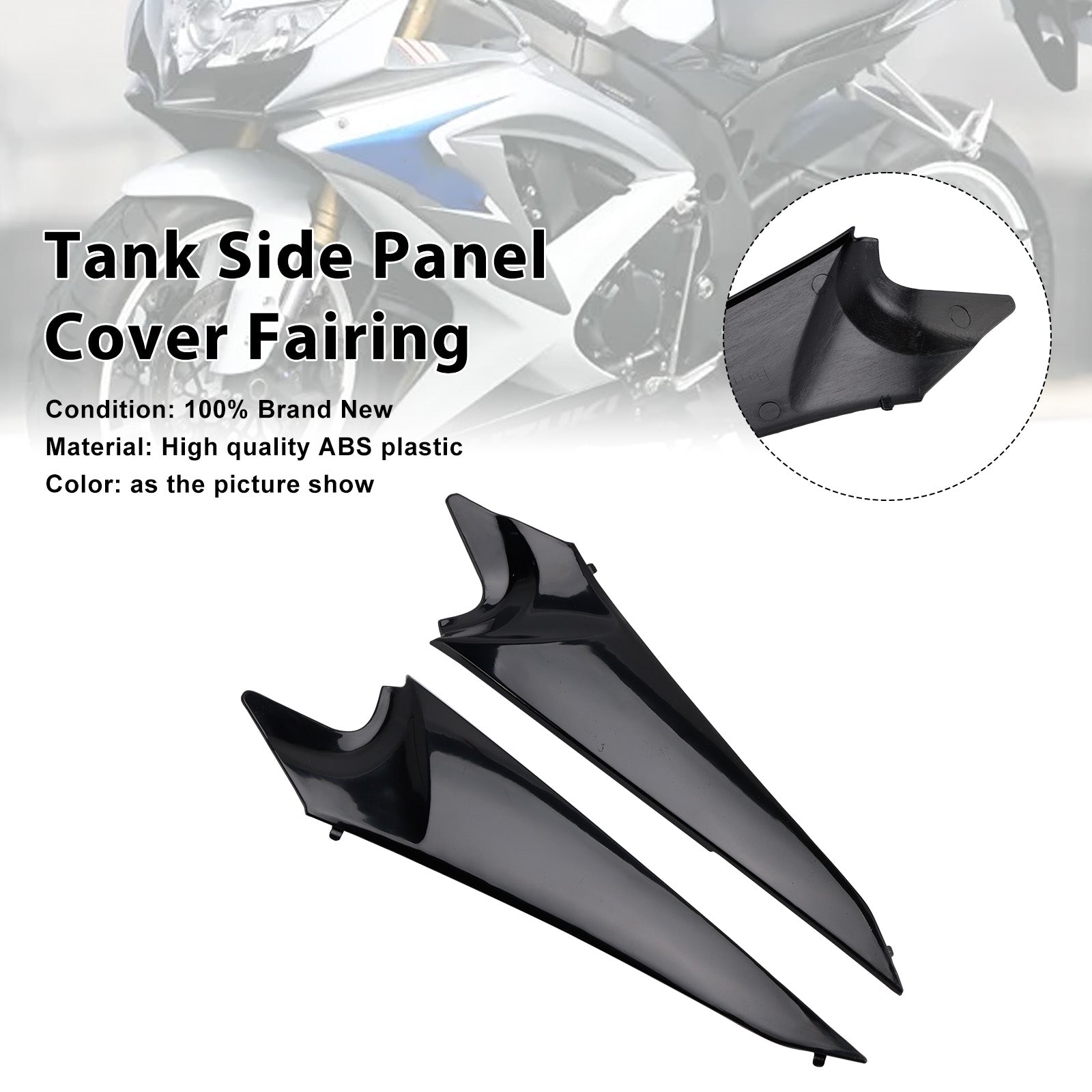 SUZUKI GSXR600 GSXR750 2008-2010 Tank Side Cover Panel Fairing