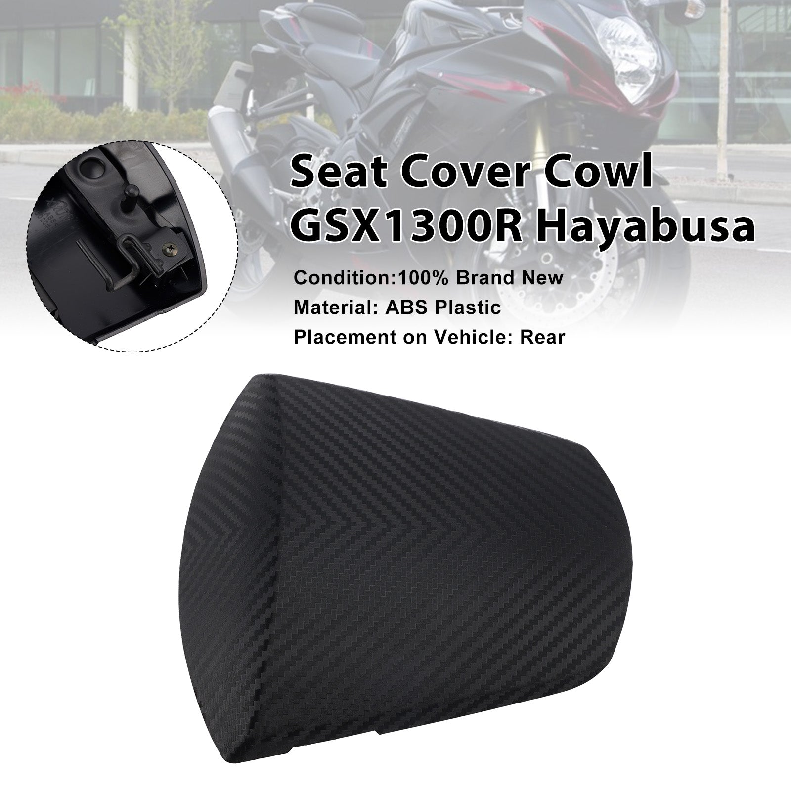 Housse de carénage de siège arrière Suzuki GSXR600 GSXR750 K11 2011-2026