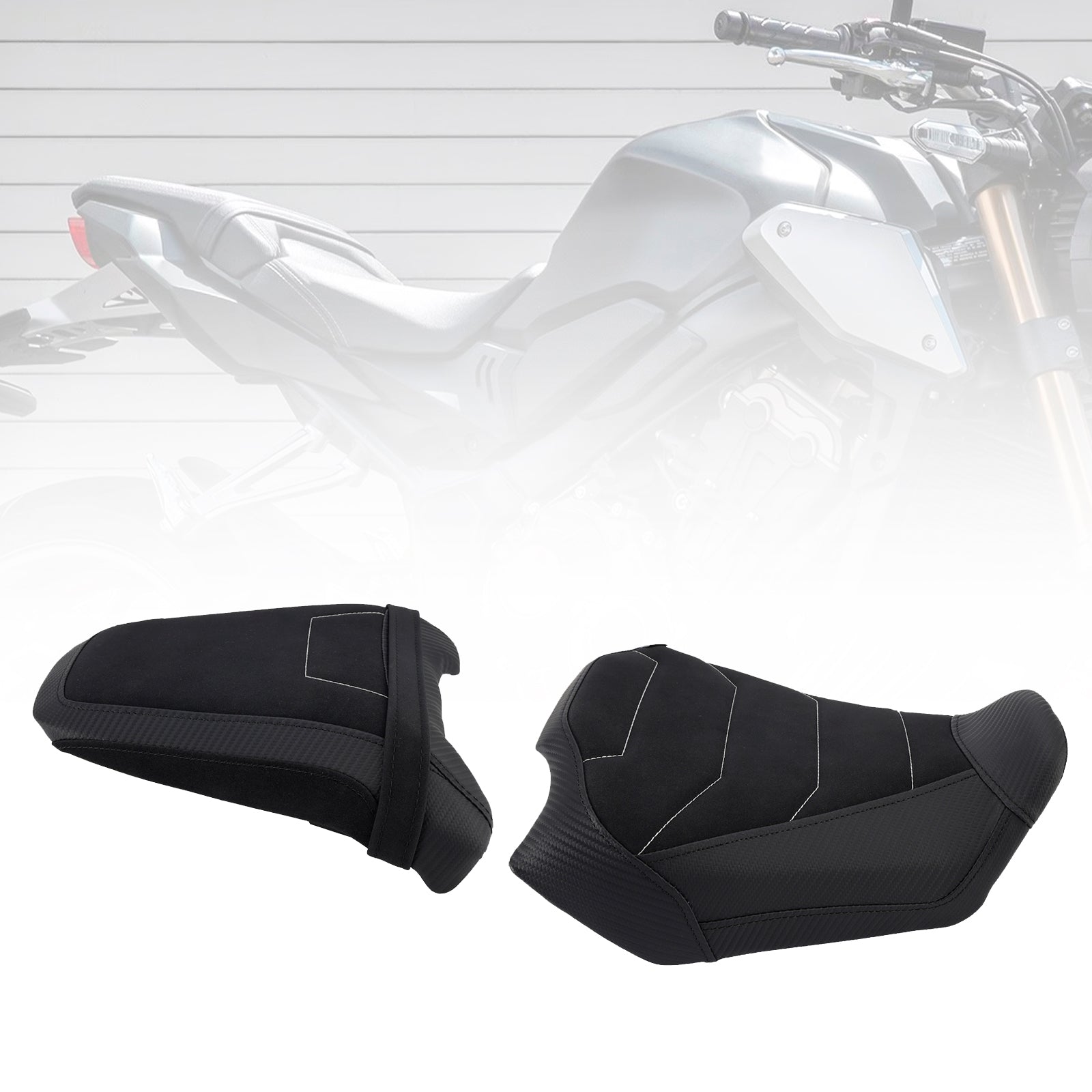 24-25 Honda Cb650R Cbr650R anteriore inferiore con sedile posteriore conducente passeggero nero1