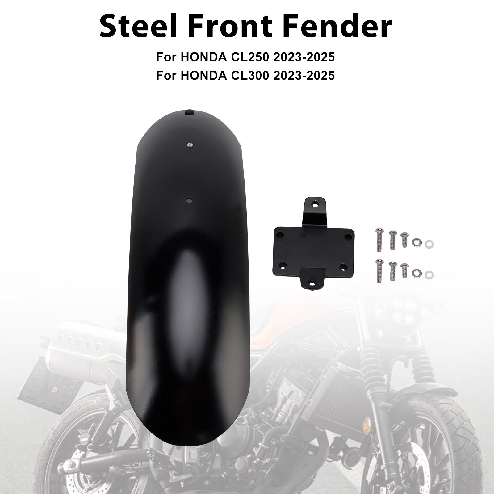2023-2025 HONDA CL250 CL300 CL500 SCL500 Steel Front Fender Mudguard
