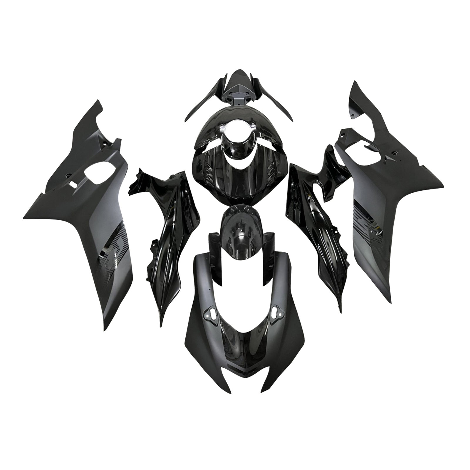 Amotopart 2017-2023 Yamaha YZF-R6 Matte Black Fairing Kit