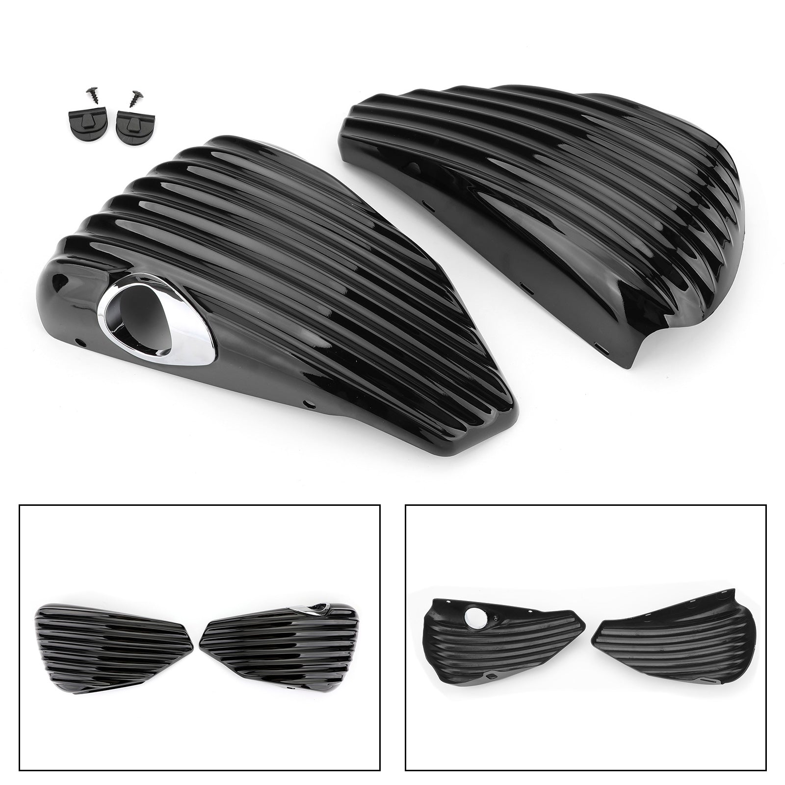 1 Pair Sportster 2004-2013 XL883 XL1200 1200 883 48 72 Battery Side Cover