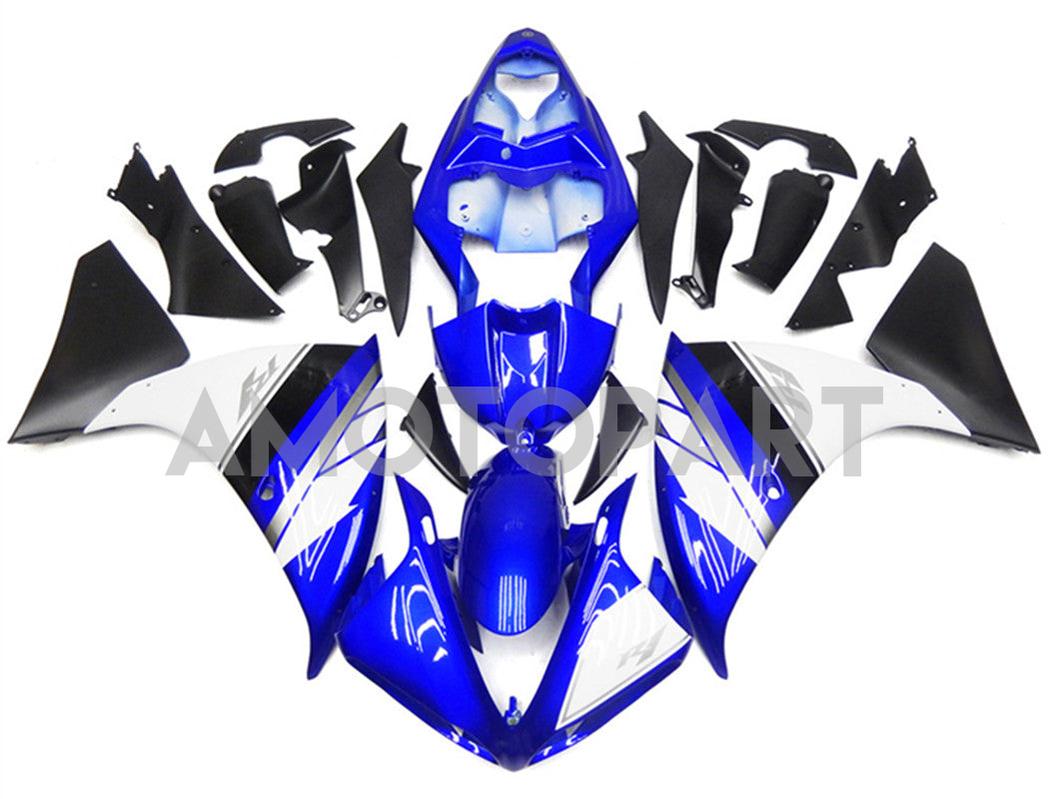 Amotopart ヤマハ YZF 1000 R1 2012-2014 ホワイト&ブルー Style1 フェアリングキット