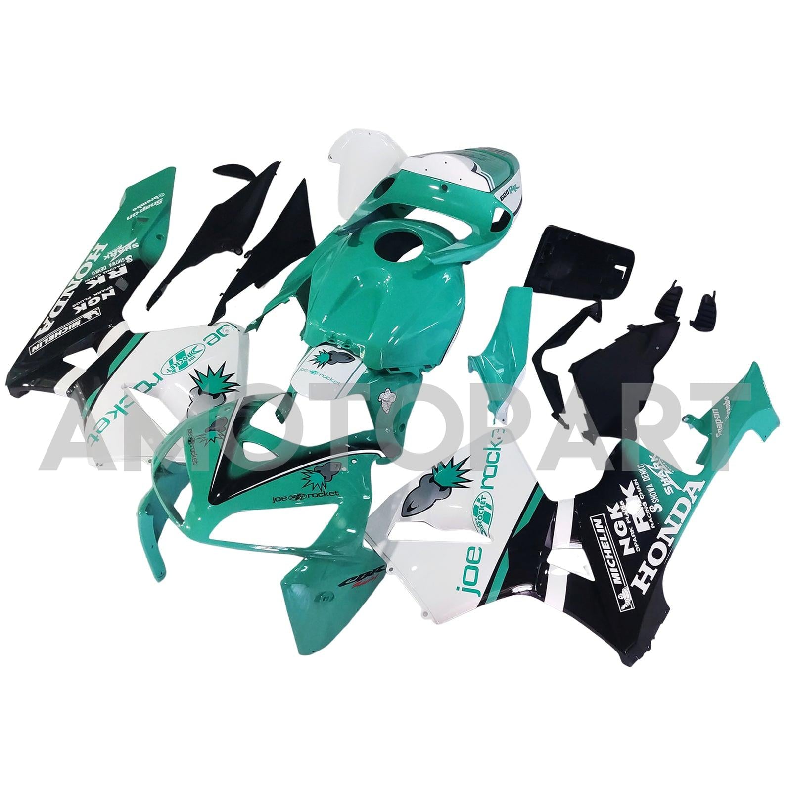 Amotopart 2005–2006 Honda CBR600RR Pale Cyan Verkleidungsset