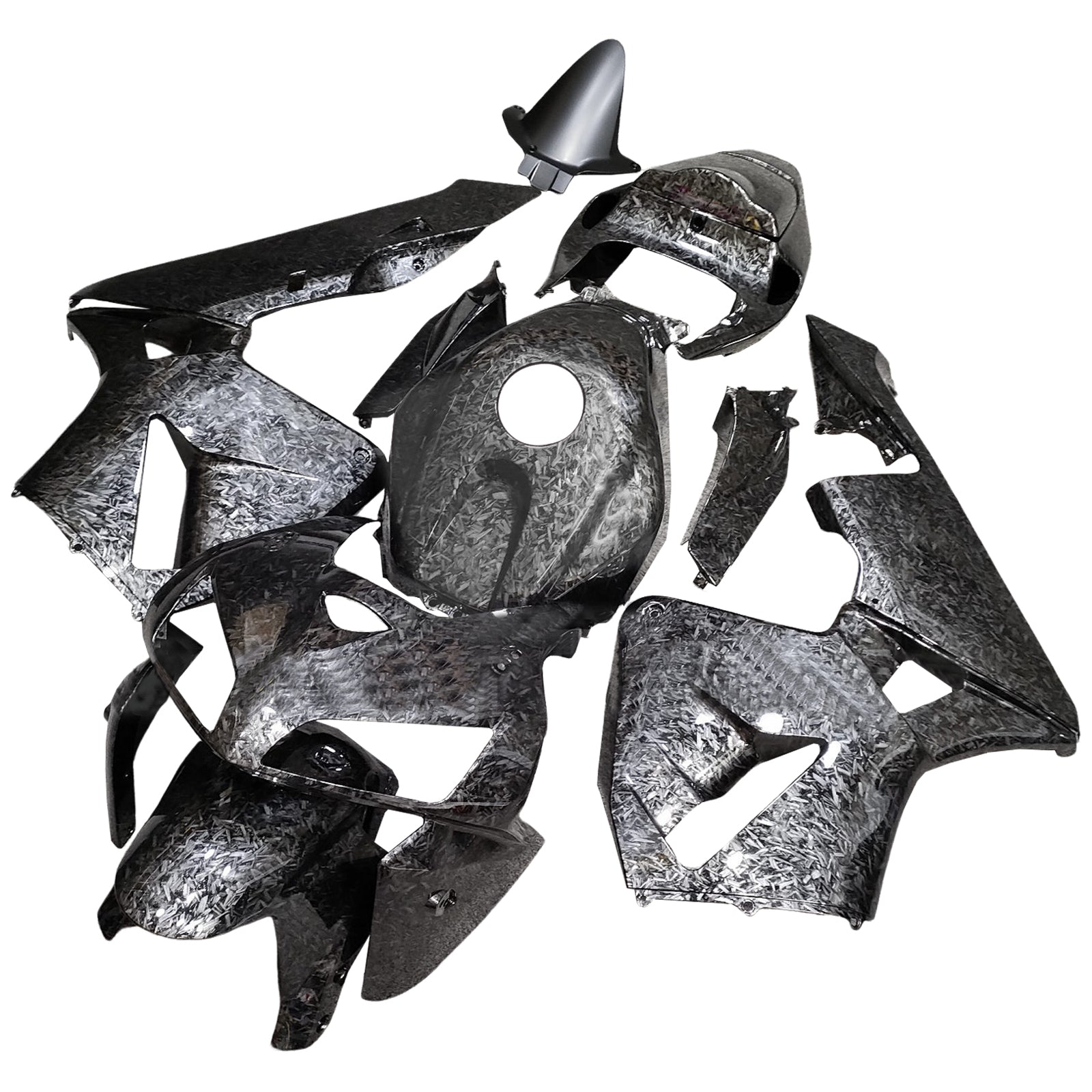 Amotopart 2005-2006 Honda CBR600RR Forged Carbon Fiber Patterns Fairing Kit